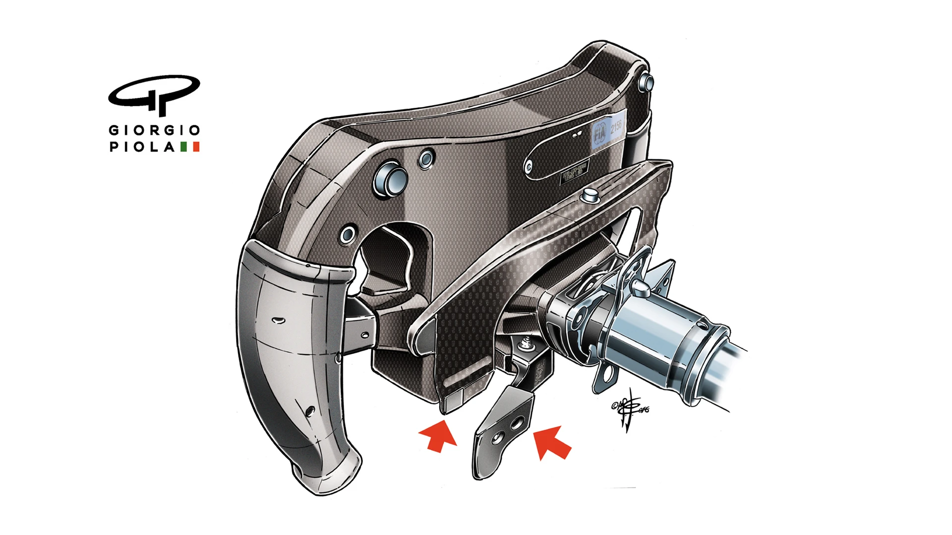 Mercedes F1 W07 Hybrid - Hamilton Brazil steering wheel