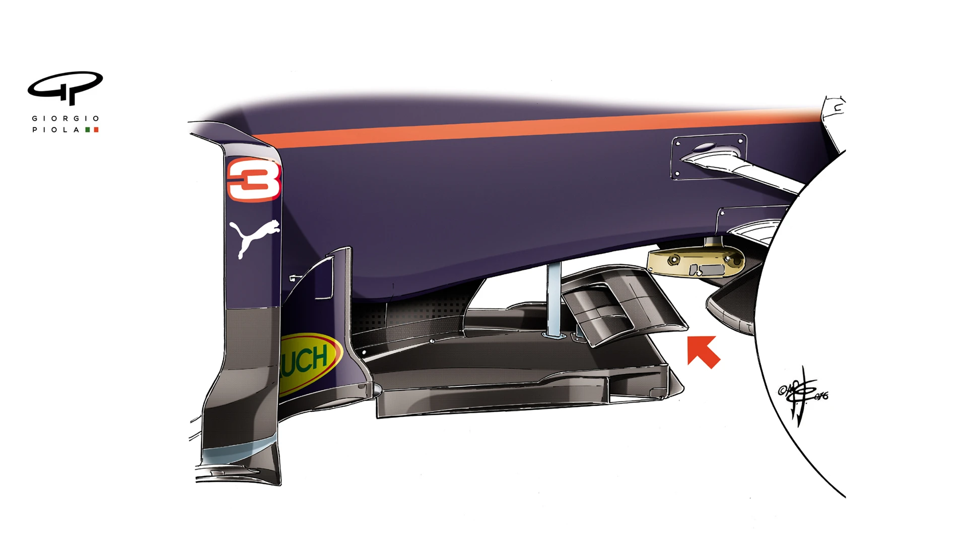Red Bull RB12 - T-tray, Abu Dhabi