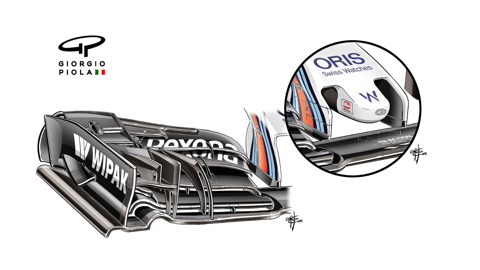 Williams FW38 - Silverstone front wing