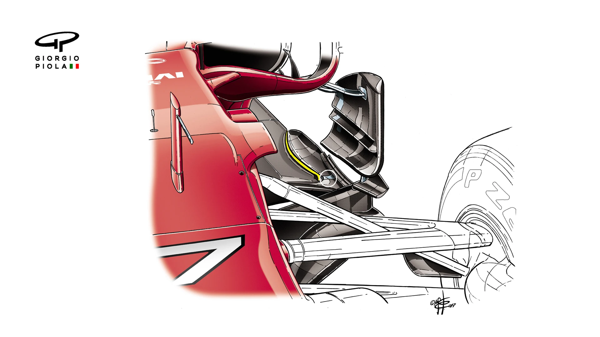 Ferrari SF70H - floor