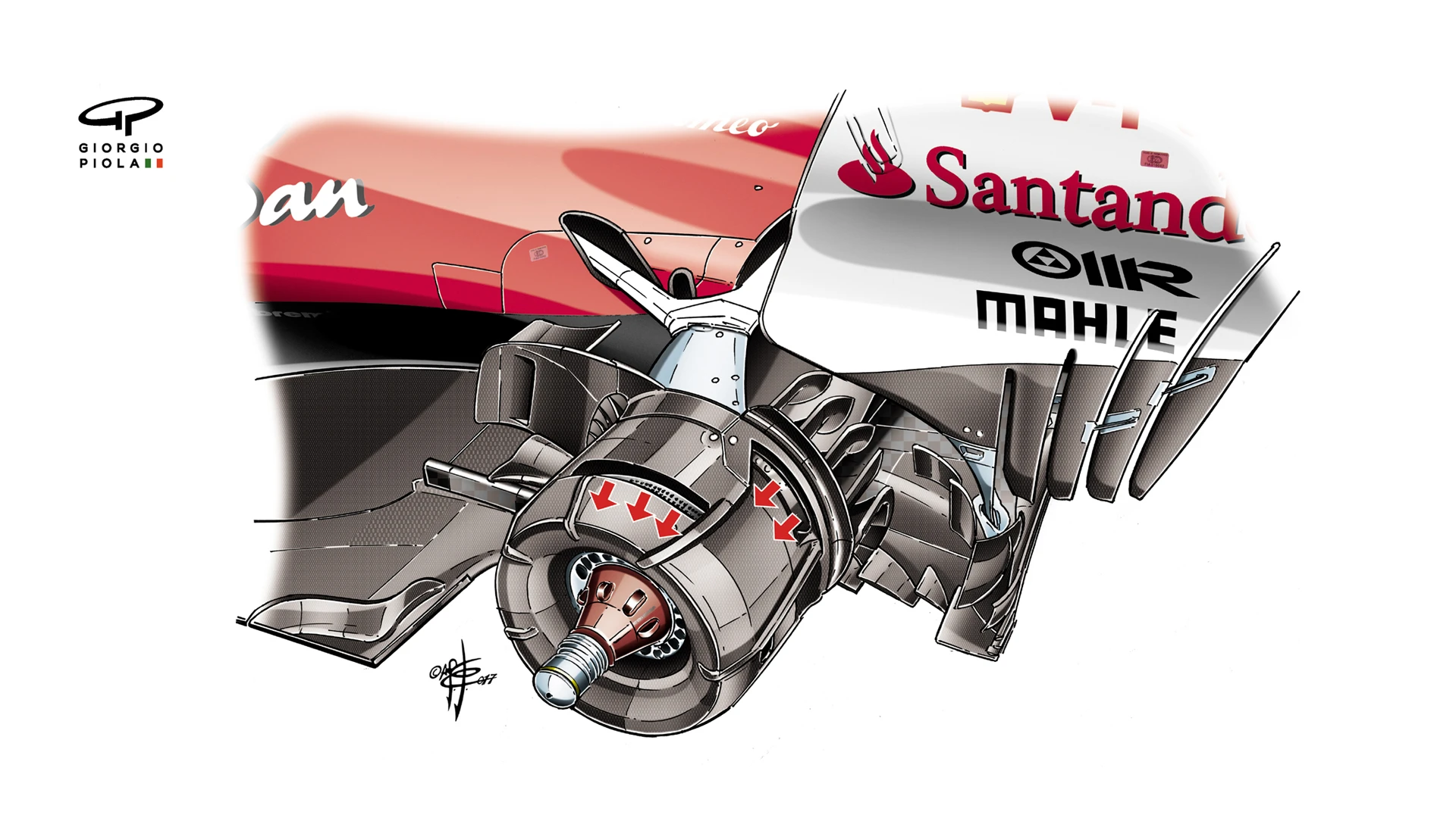 Ferrari SF70H - Russia rear