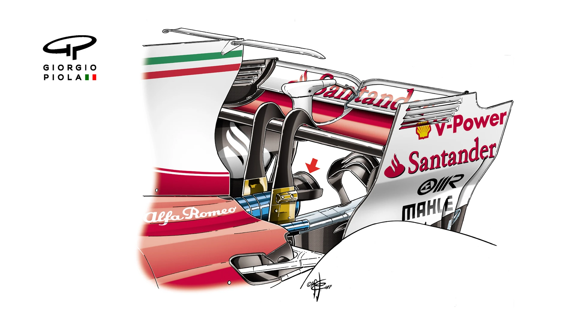 Ferrari SF70H - double monkey seat,