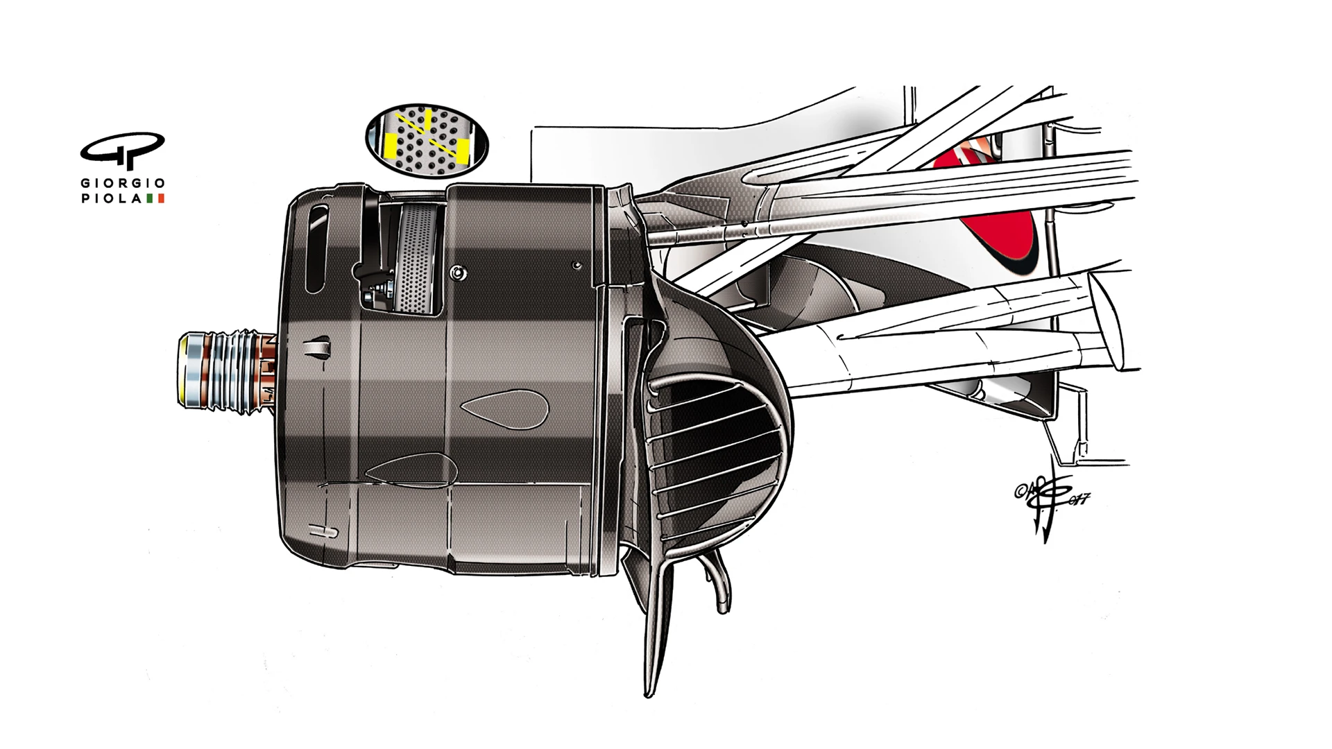 Ferrari SF70H - Canada brake