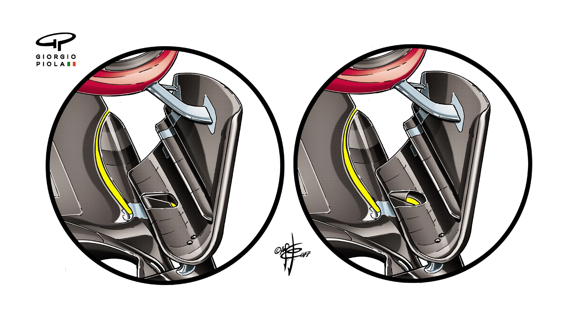 Ferrari SF70H - Canada turning