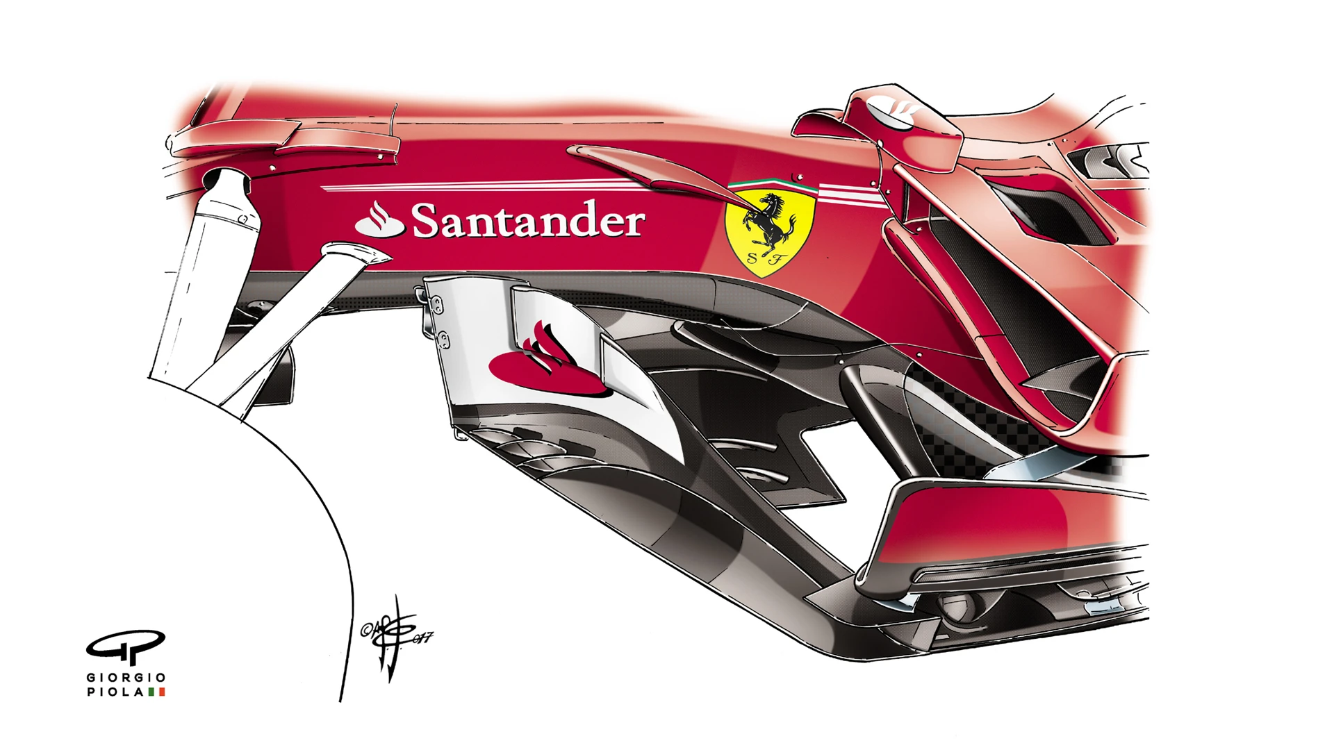 Ferrari SF70H - Hungary barge