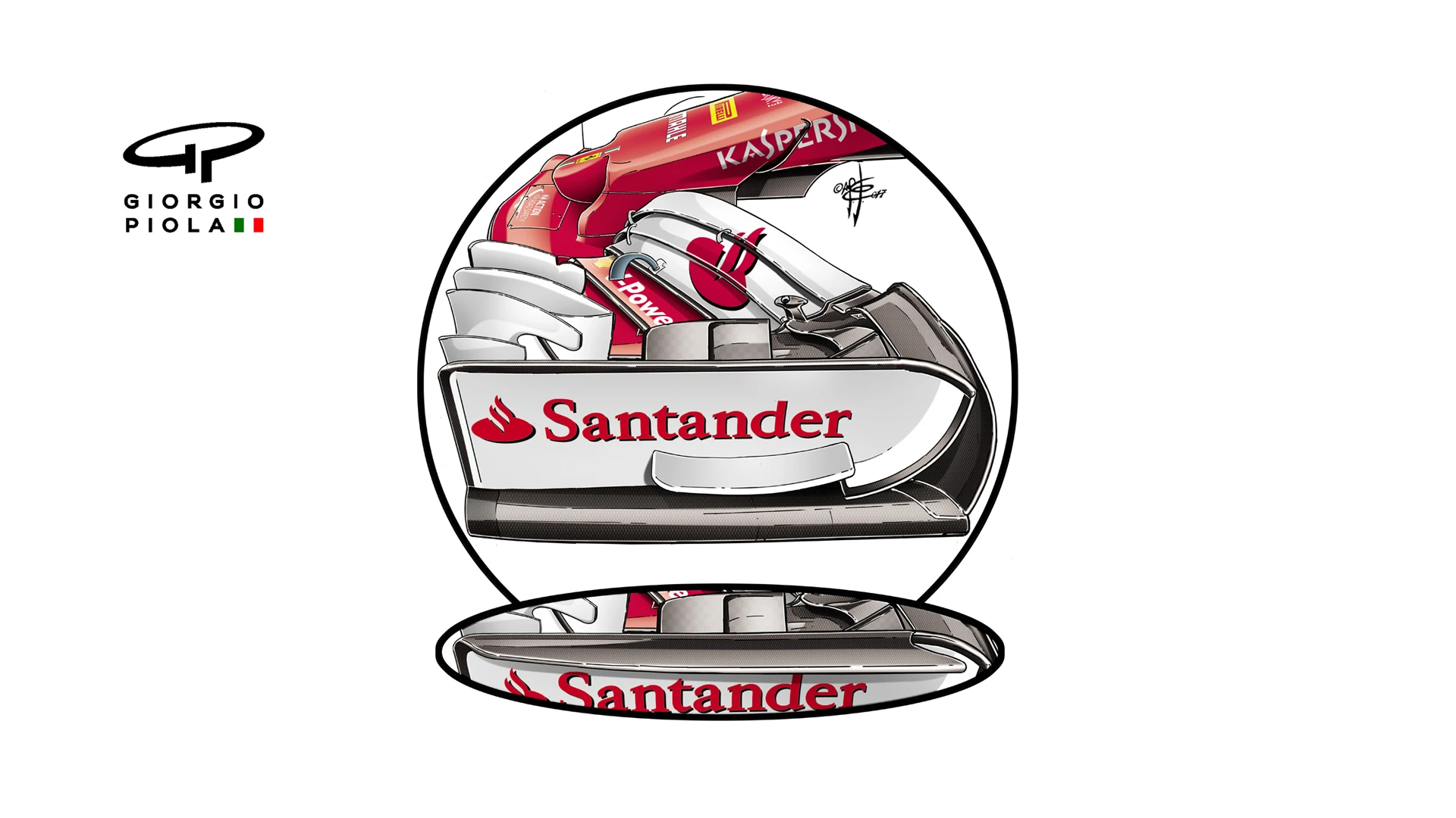 Ferrari SF70H - Belgium front