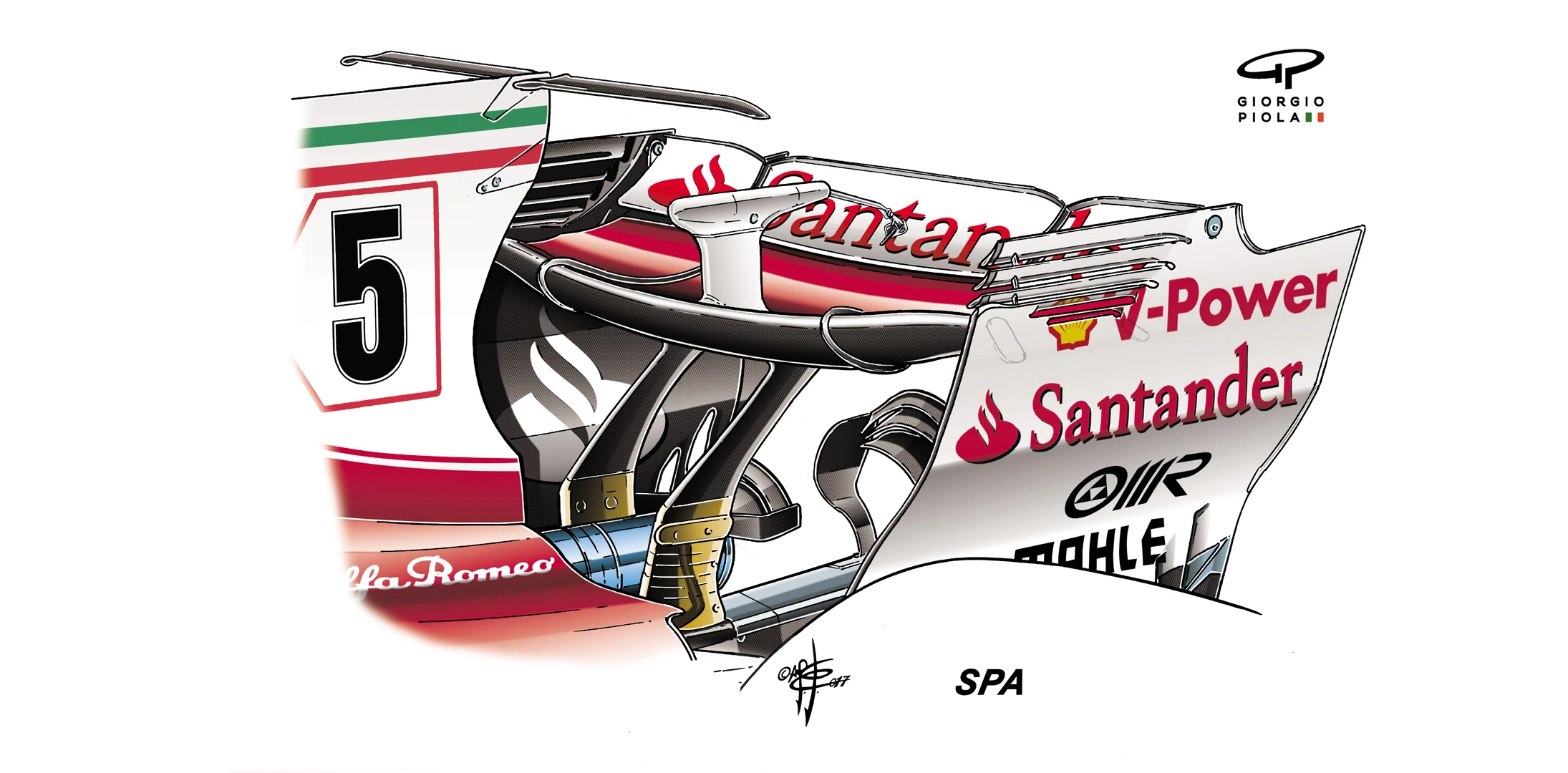 Ferrari SF70H - Spa rear