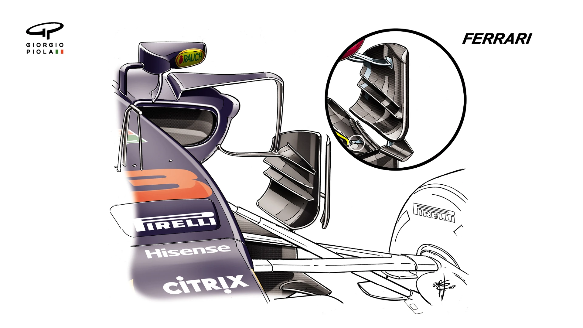 Red Bull RB13 - Singapore barge