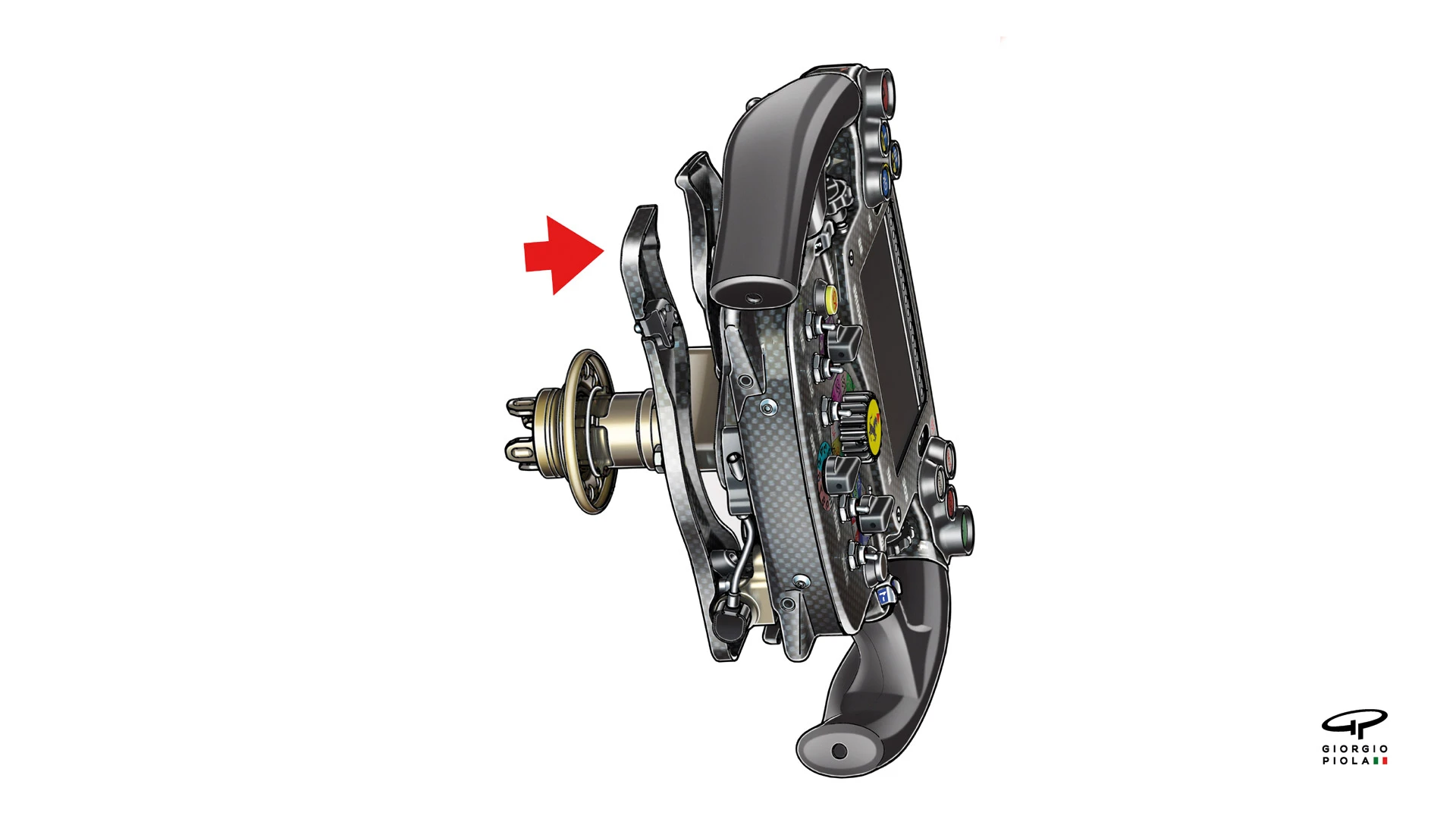 Ferrari SF70H - wishbone clutch