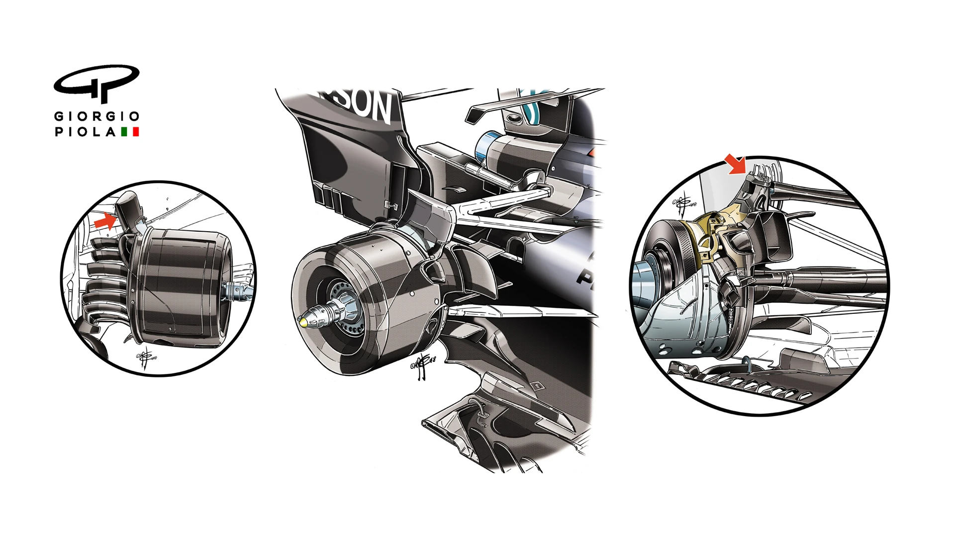 Mercedes F1 W09 - rear