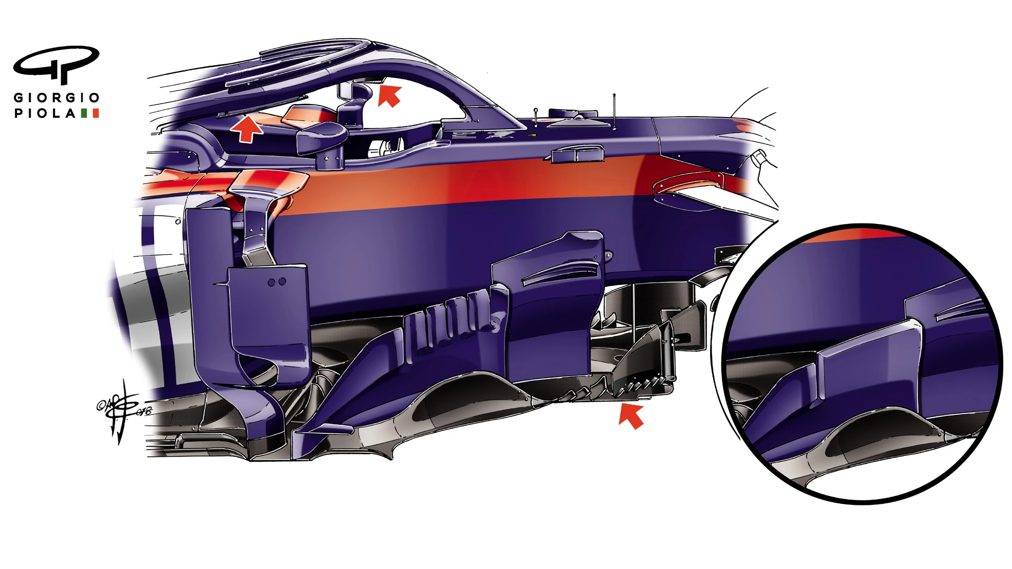 040-018 TORO ROSSO N. BARGE BOARD