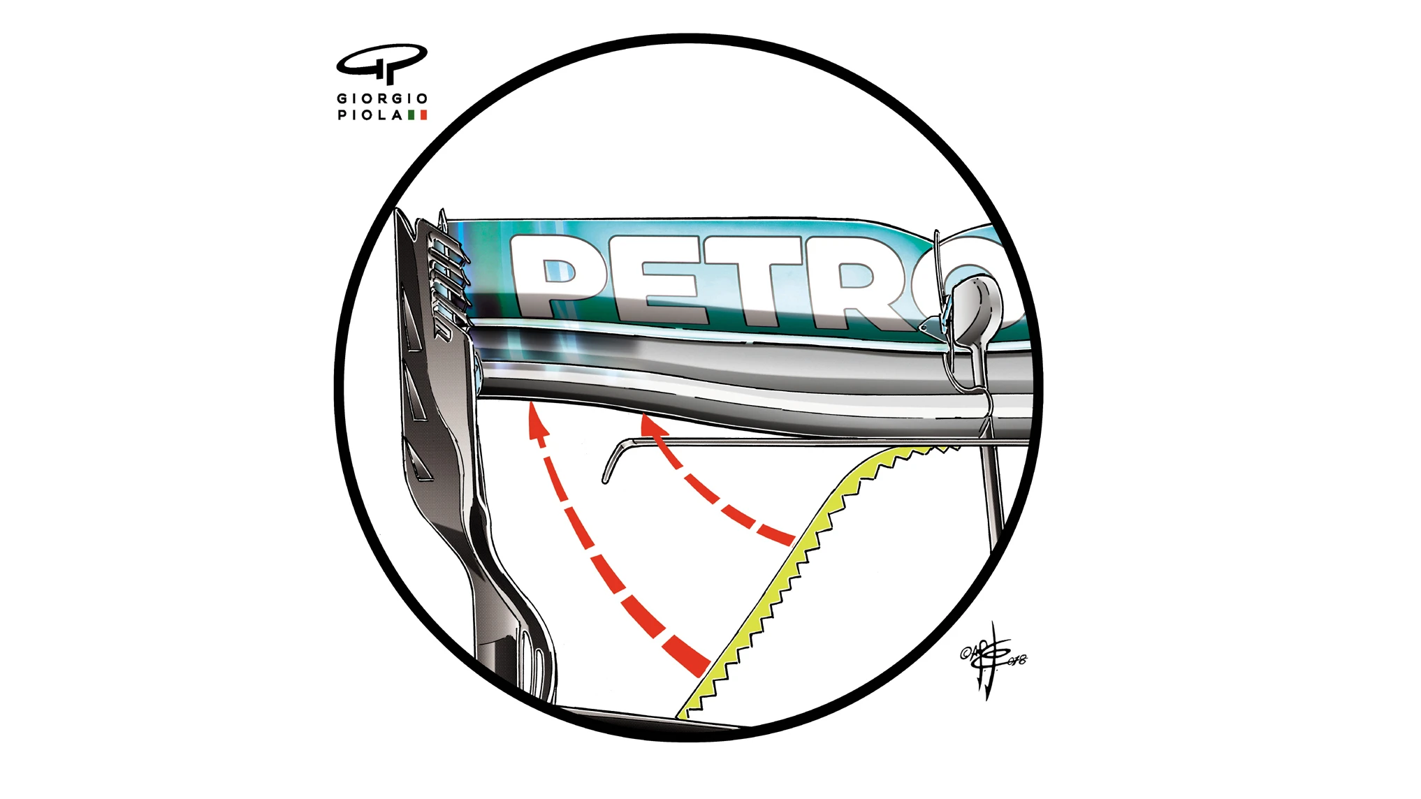 041-018 MERCEDES SERRATED 