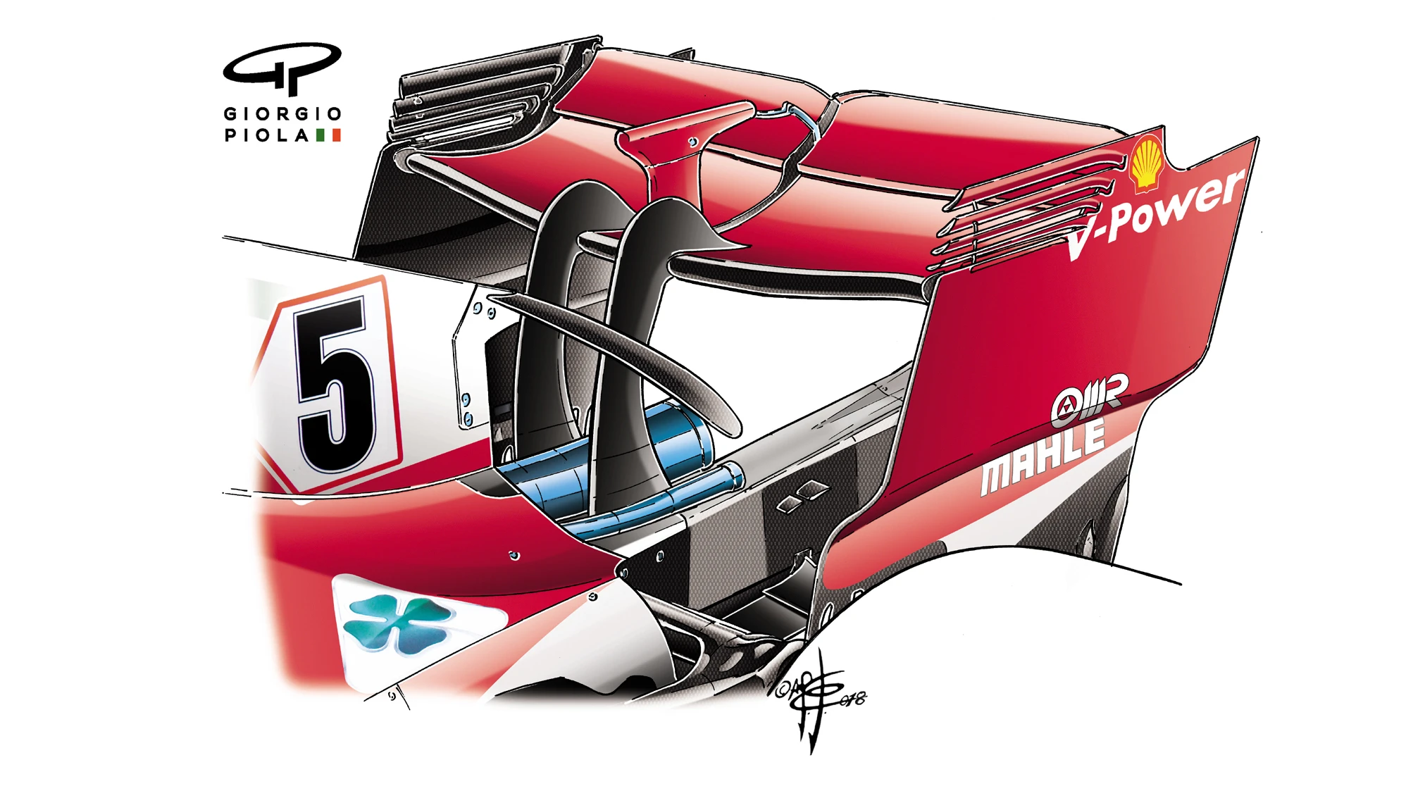 046-018 FERRARI   R  WING 