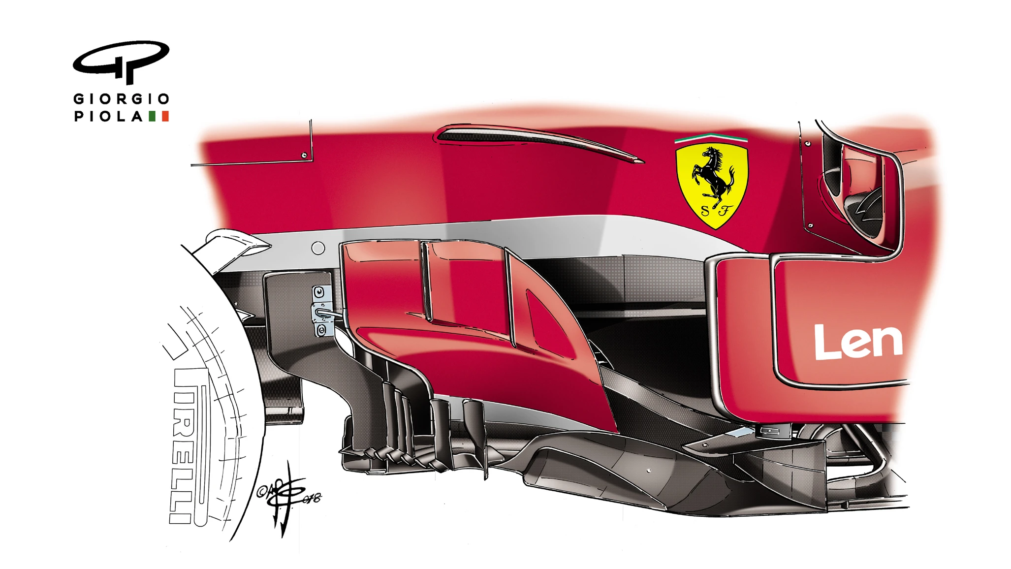 038-018 FERRARI  BARGE 