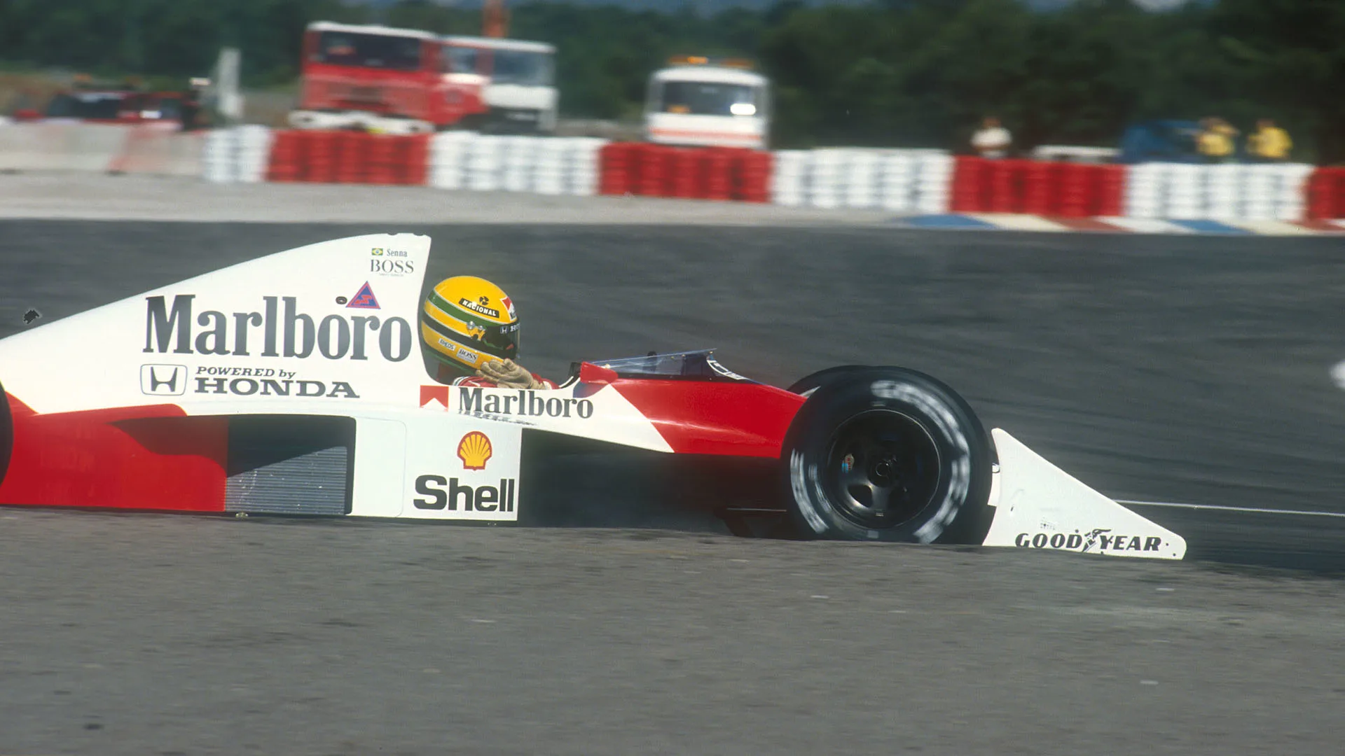 Senna's McLaren did not win in France, but it did win the 1990 title, despite the more advanced aerodynamics of some rivals © LAT Photographic