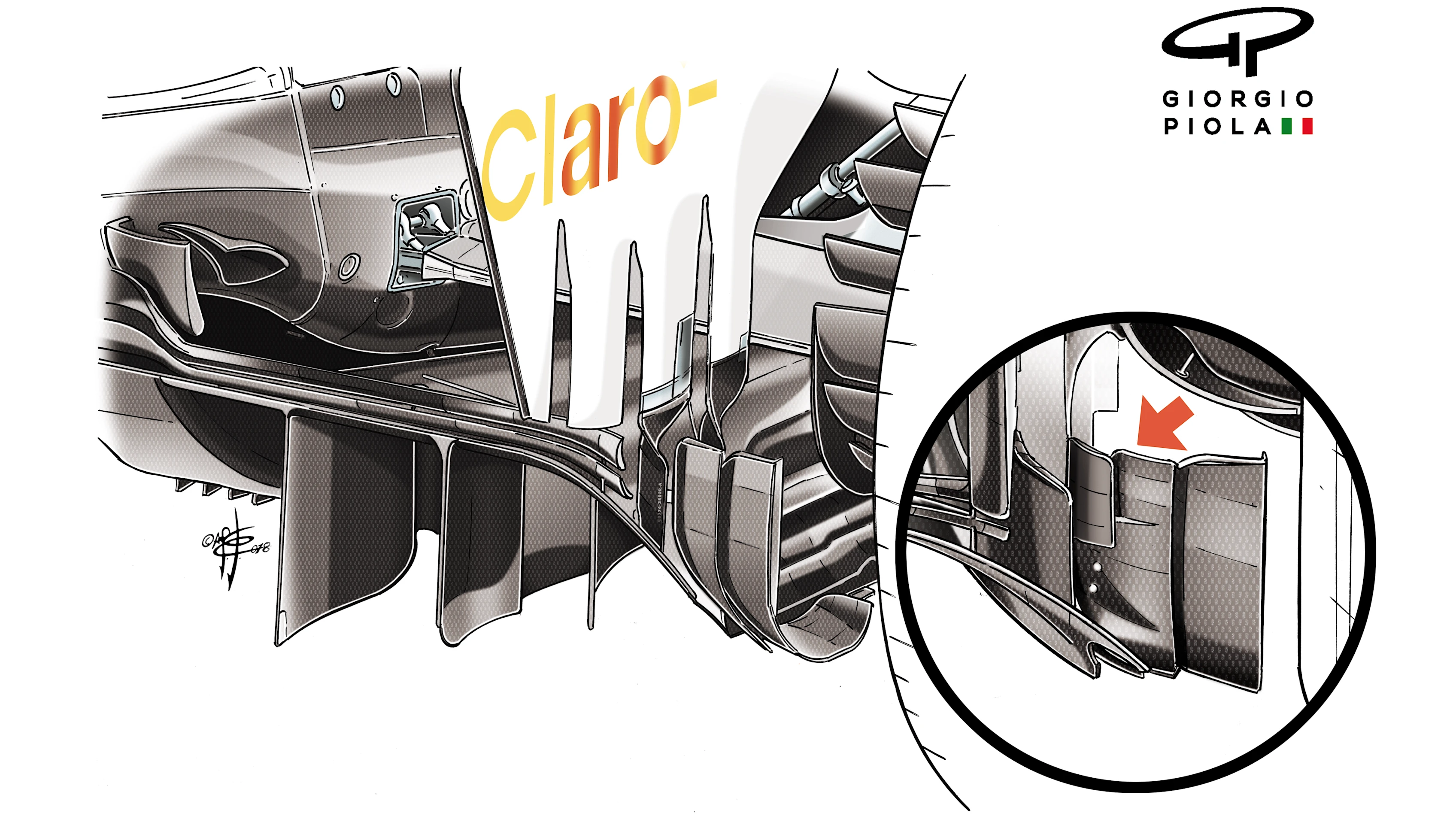 072-018 SAUBER  DIFFUSER 