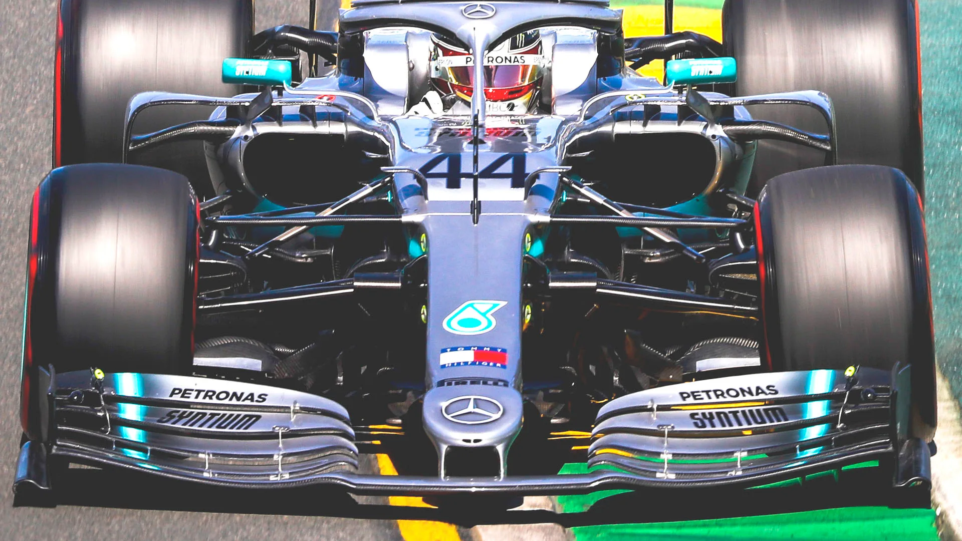 Mercedes' front wing for the first rounds of the 2019 championship