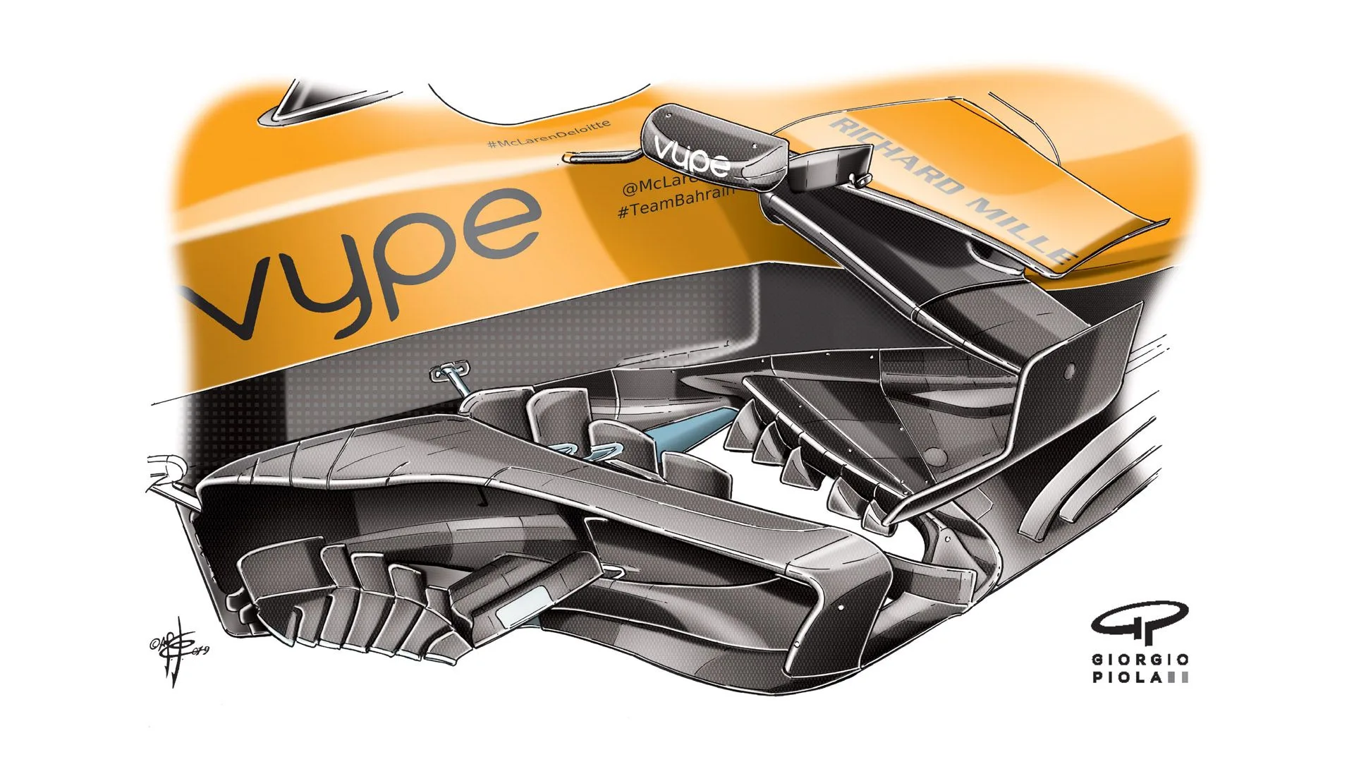 McLaren MCL34 - barge