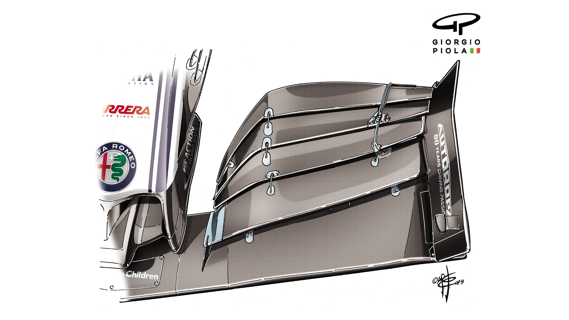 Alfa Romeo's new Brazil front wing...