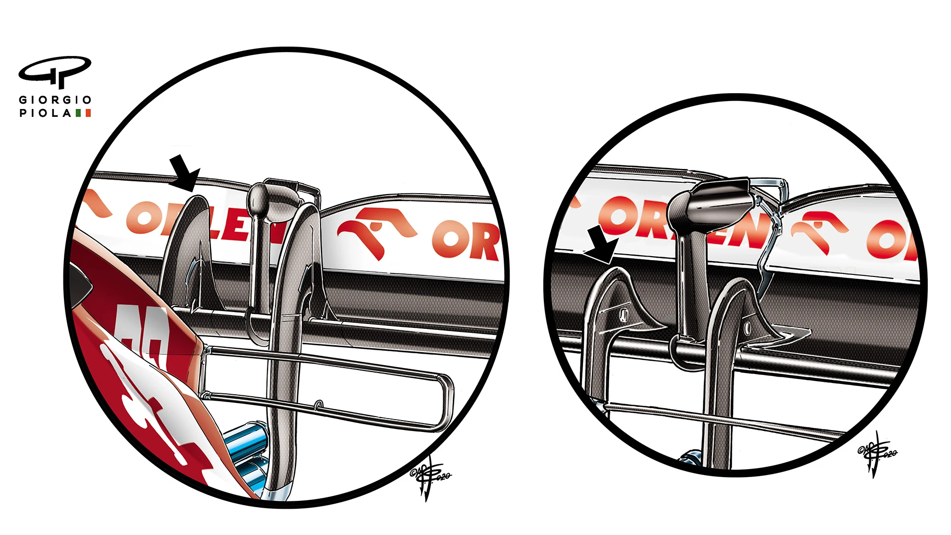 017-020 ALFA  R WING  PILLARS 