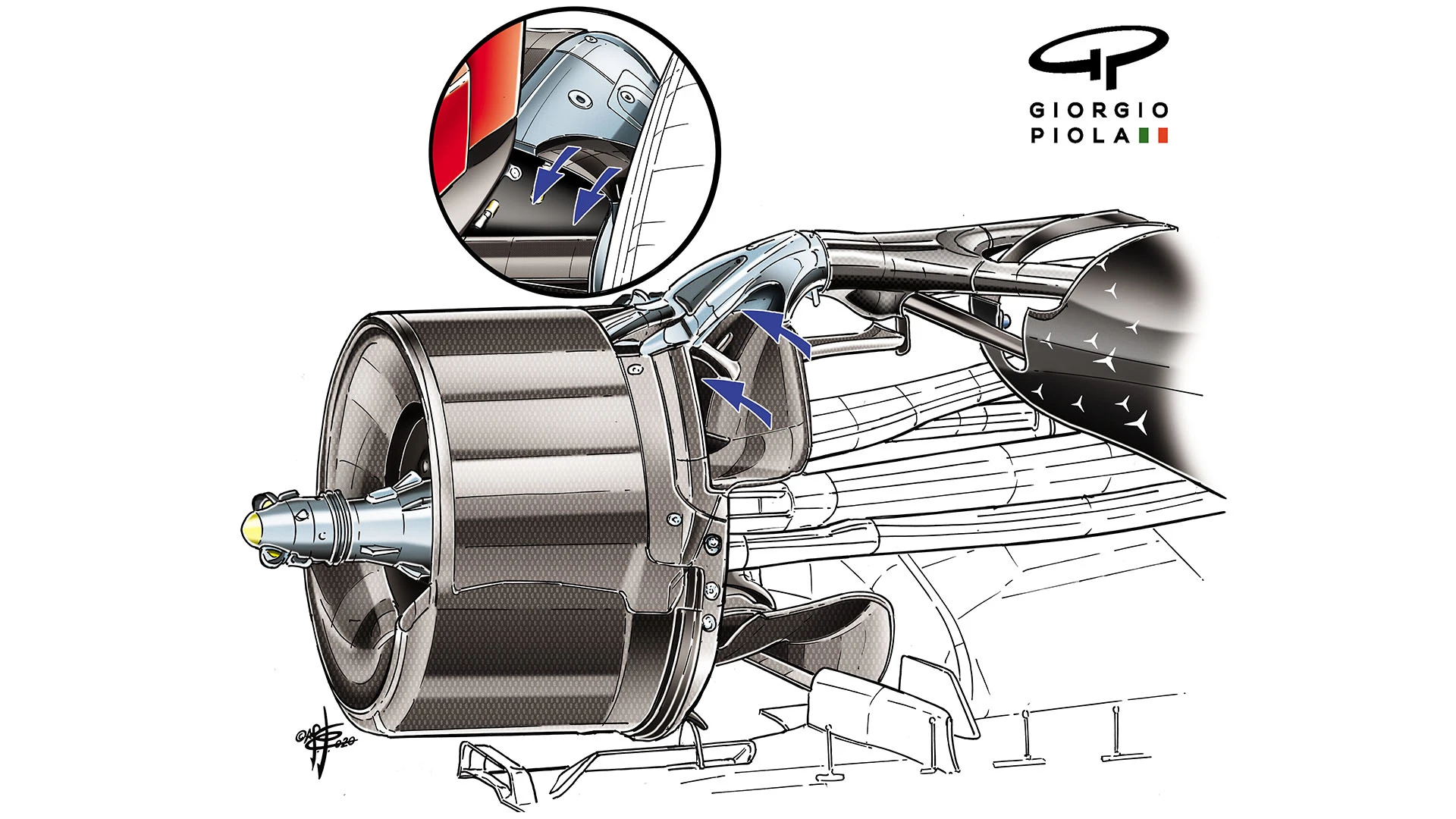 022-020MERCEDES R BRAKES DUCT ARR