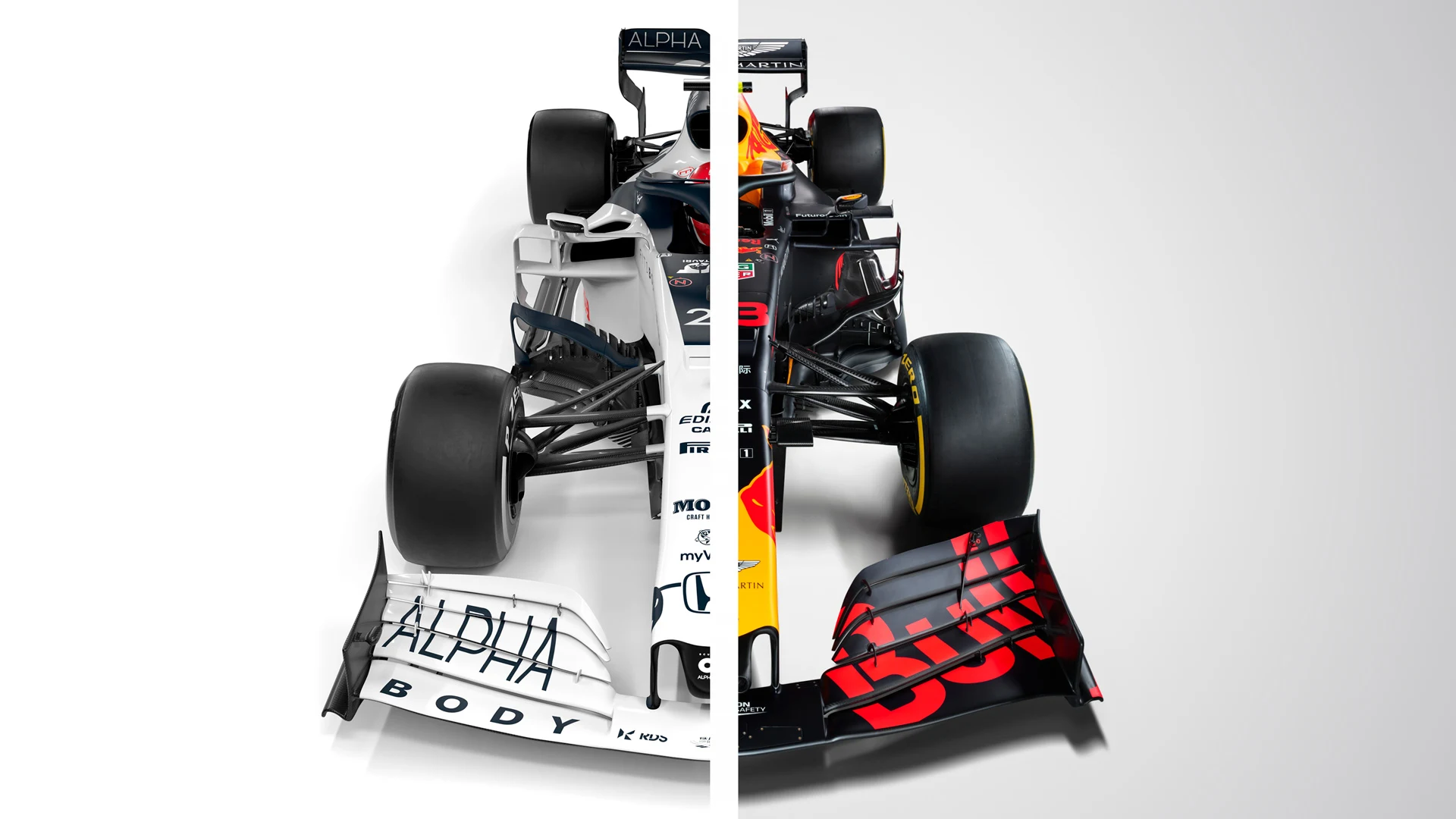 Alexander Albon's #23 Aston Martin Red Bull Racing RB15 seen during a Studio Shoot. // Thomas