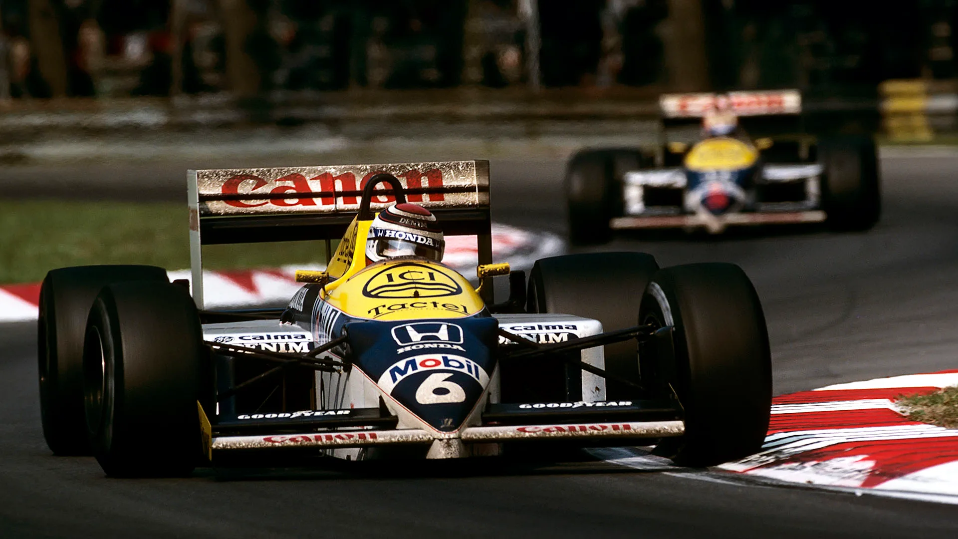Nelson Piquet, Nigel Mansell, Williams-Honda FW11, Grand Prix of Italy, Autodromo Nazionale Monza,