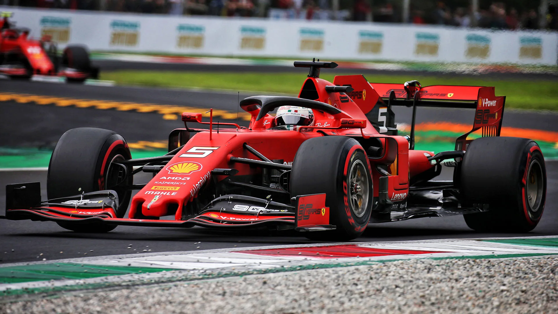 Sebastian Vettel (GER) Ferrari SF90.
07.09.2019. Formula 1 World Championship, Rd 14, Italian Grand Prix, Monza, Italy, Qualifying Day.
- www.xpbimages.com, EMail: requests@xpbimages.com - copy of publication required for printed pictures. Every used picture is fee-liable. © Copyright: Photo4 / XPB Images
