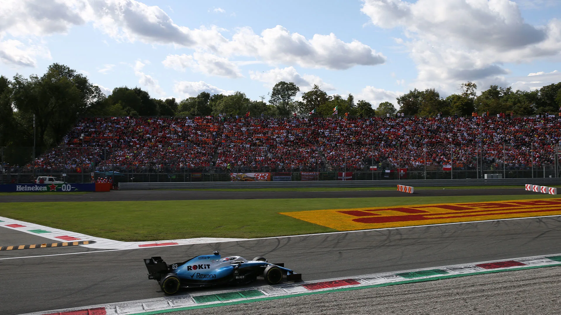 George Russell (GBR) Williams Racing FW42.
08.09.2019. Formula 1 World Championship, Rd 14, Italian Grand Prix, Monza, Italy, Race Day.
- www.xpbimages.com, EMail: requests@xpbimages.com - copy of publication required for printed pictures. Every used picture is fee-liable. © Copyright: Batchelor / XPB Images