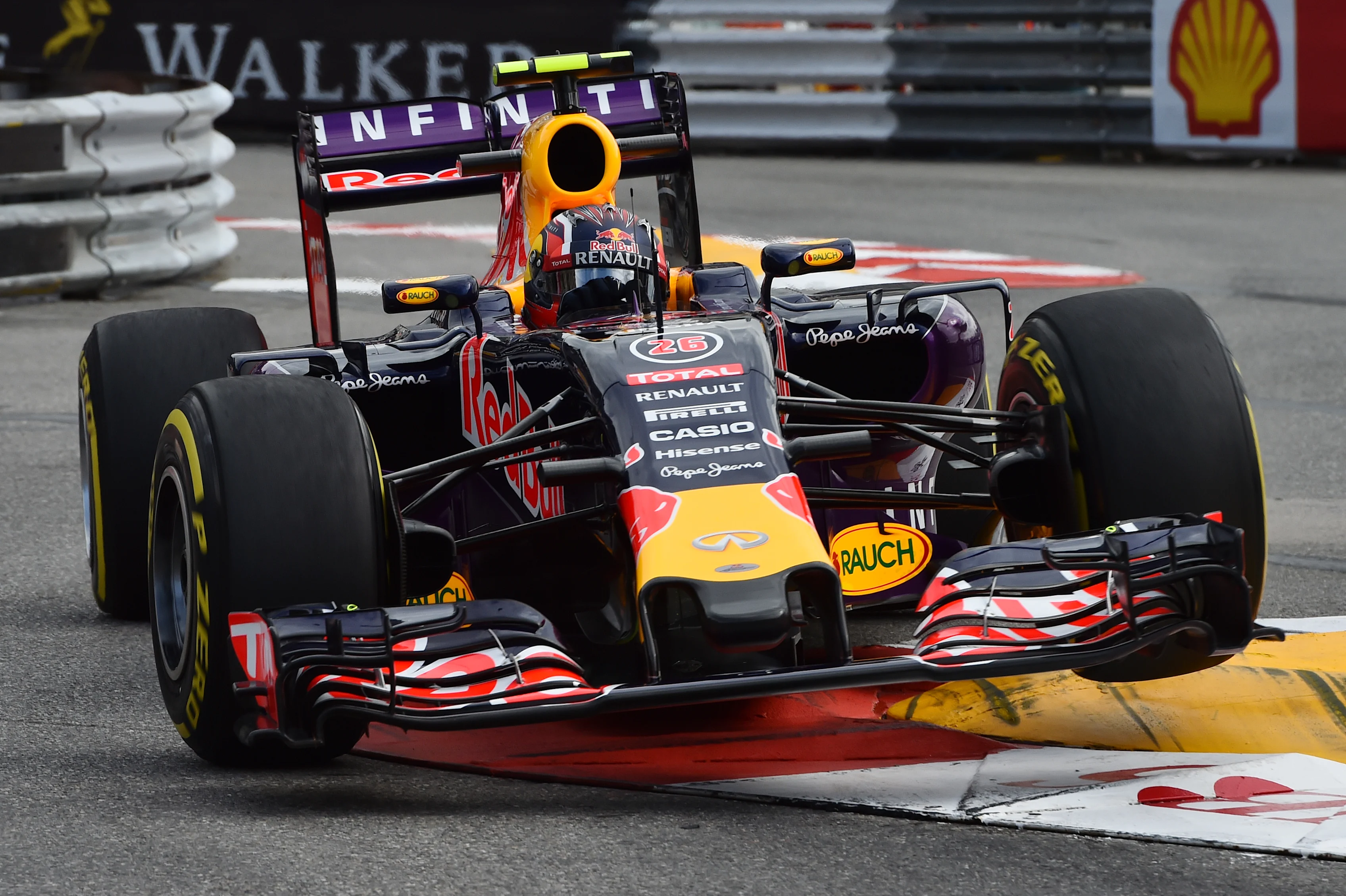 Daniil Kvyat (RUS) Red Bull Racing RB11 at Formula One World Championship, Rd6, Monaco Grand Prix