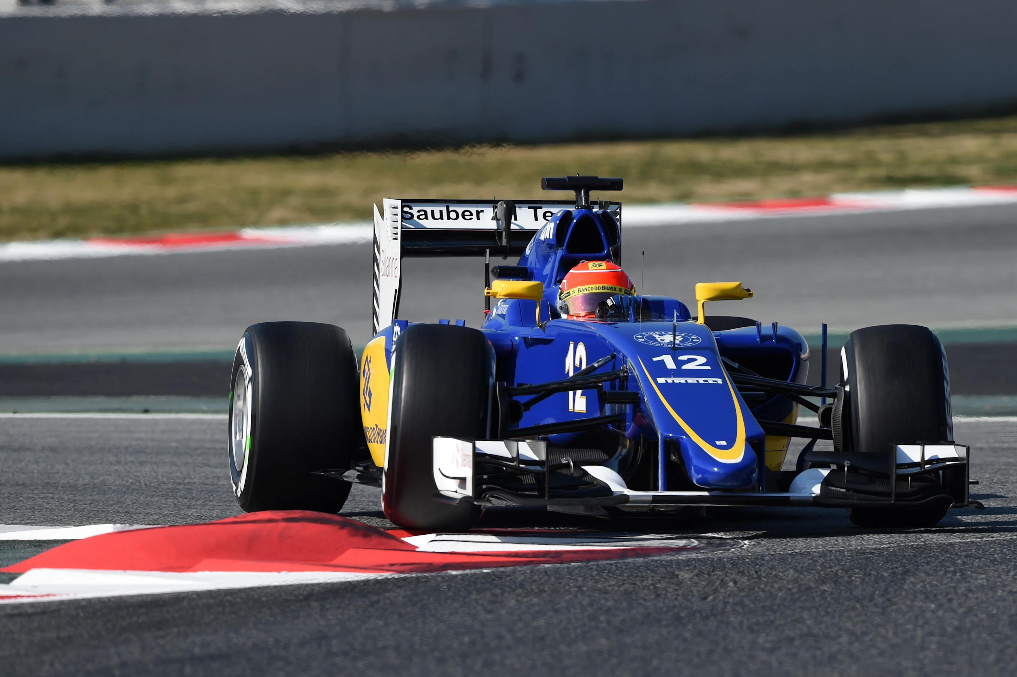 Felipe Nasr (BRA) Sauber C34 at Formula One Testing, Day One, Barcelona, Spain, 19 February 2015. 