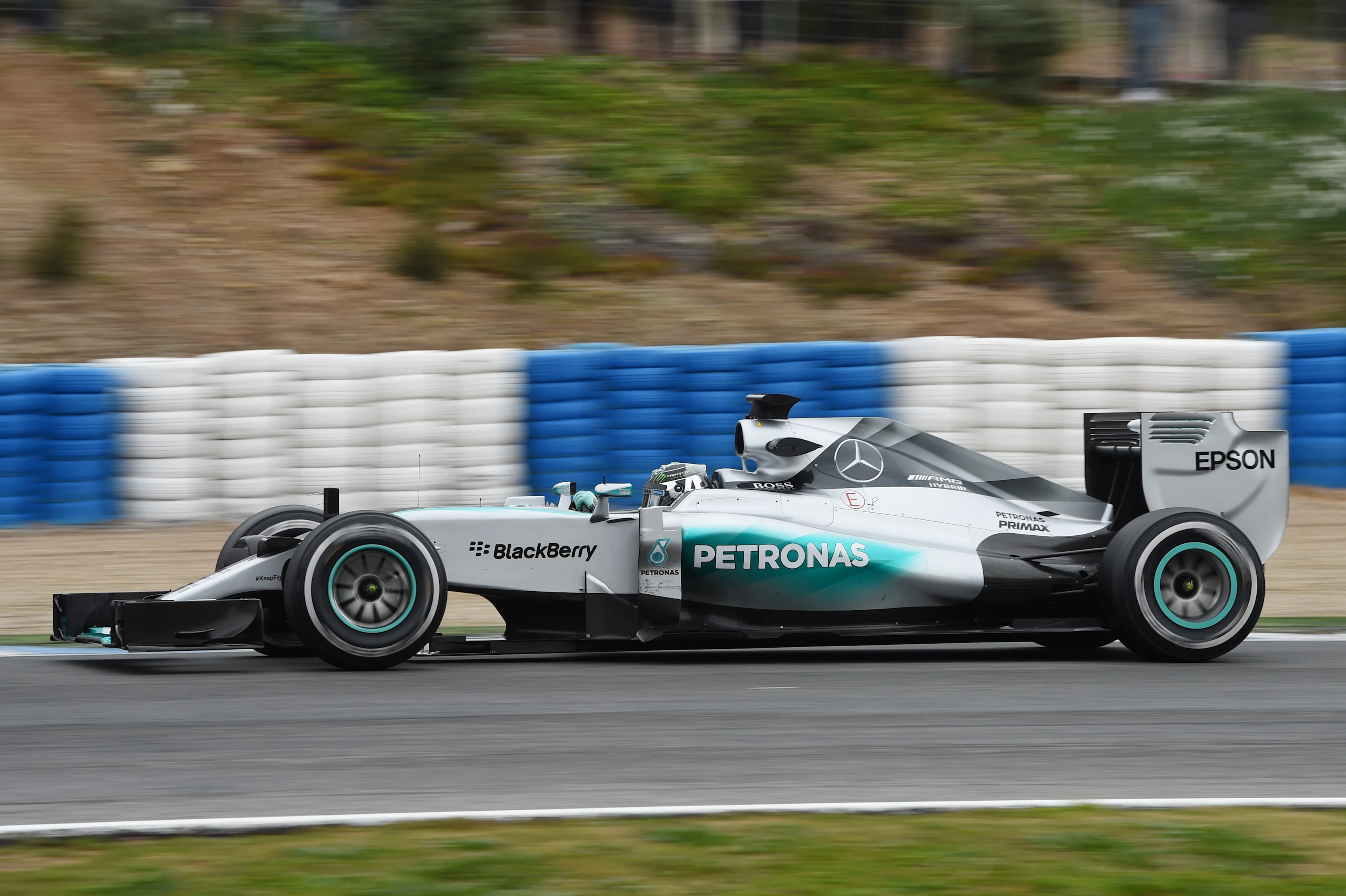 Nico Rosberg (GER) Mercedes AMG F1 W06 at Formula One Testing, Day Three, Jerez, Spain, 3  February 2015.