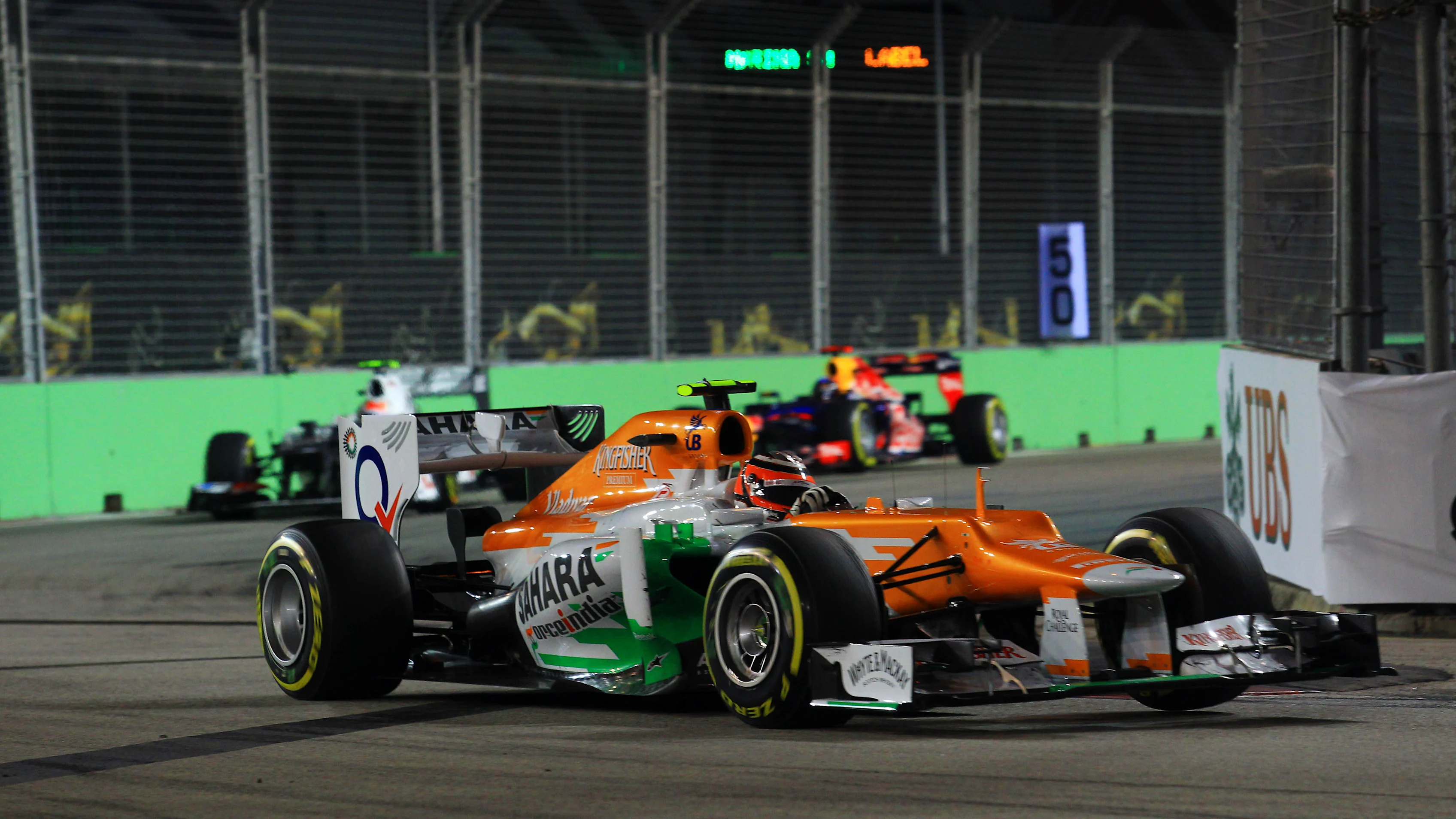Nico Hulkenberg (GER) Force India F1 VJM05. Formula One World Championship, Rd14, Singapore Grand