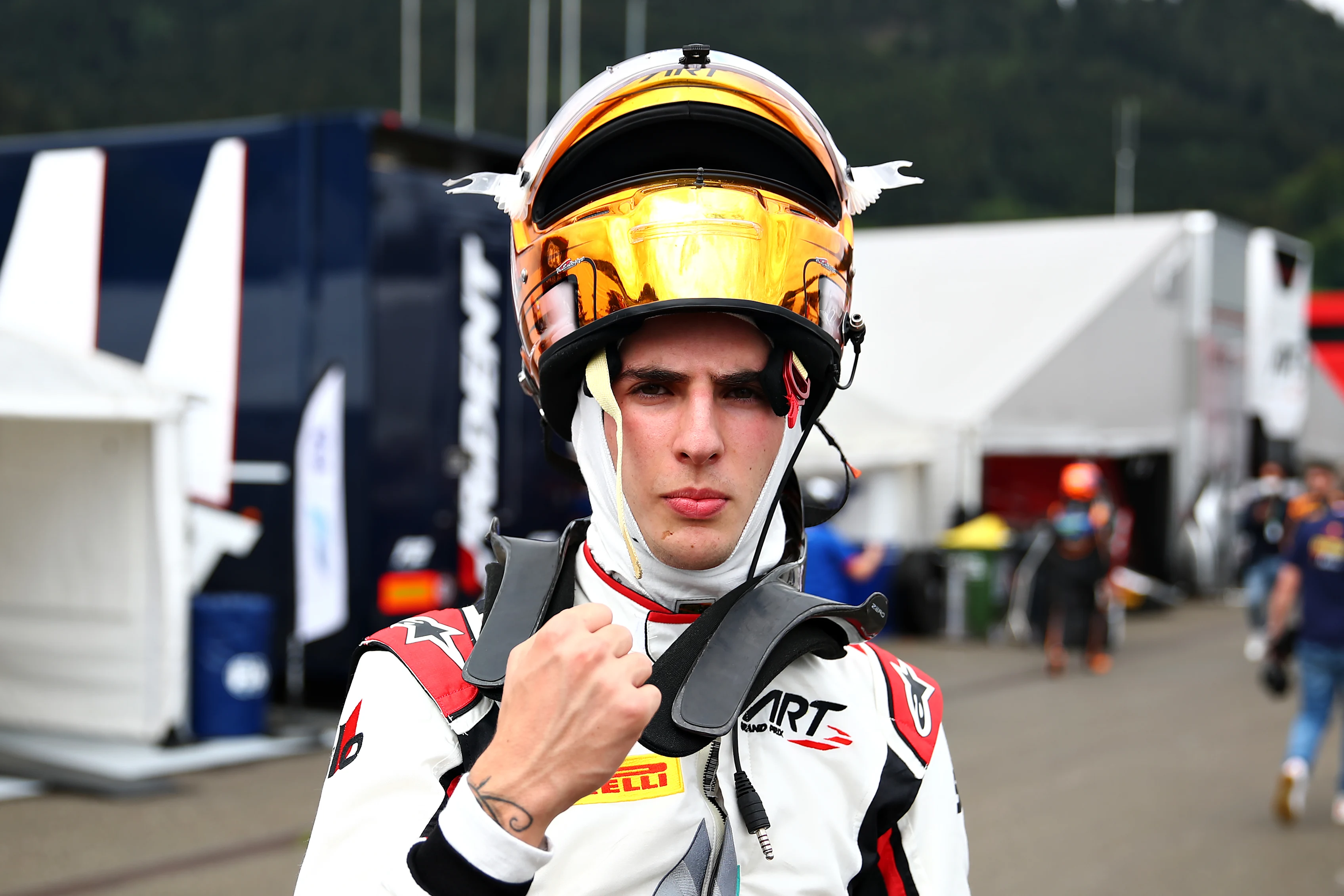 SPIELBERG, AUSTRIA - JULY 03: Sebastian Fernandez of Spain and ART Grand Prix celebrates his pole