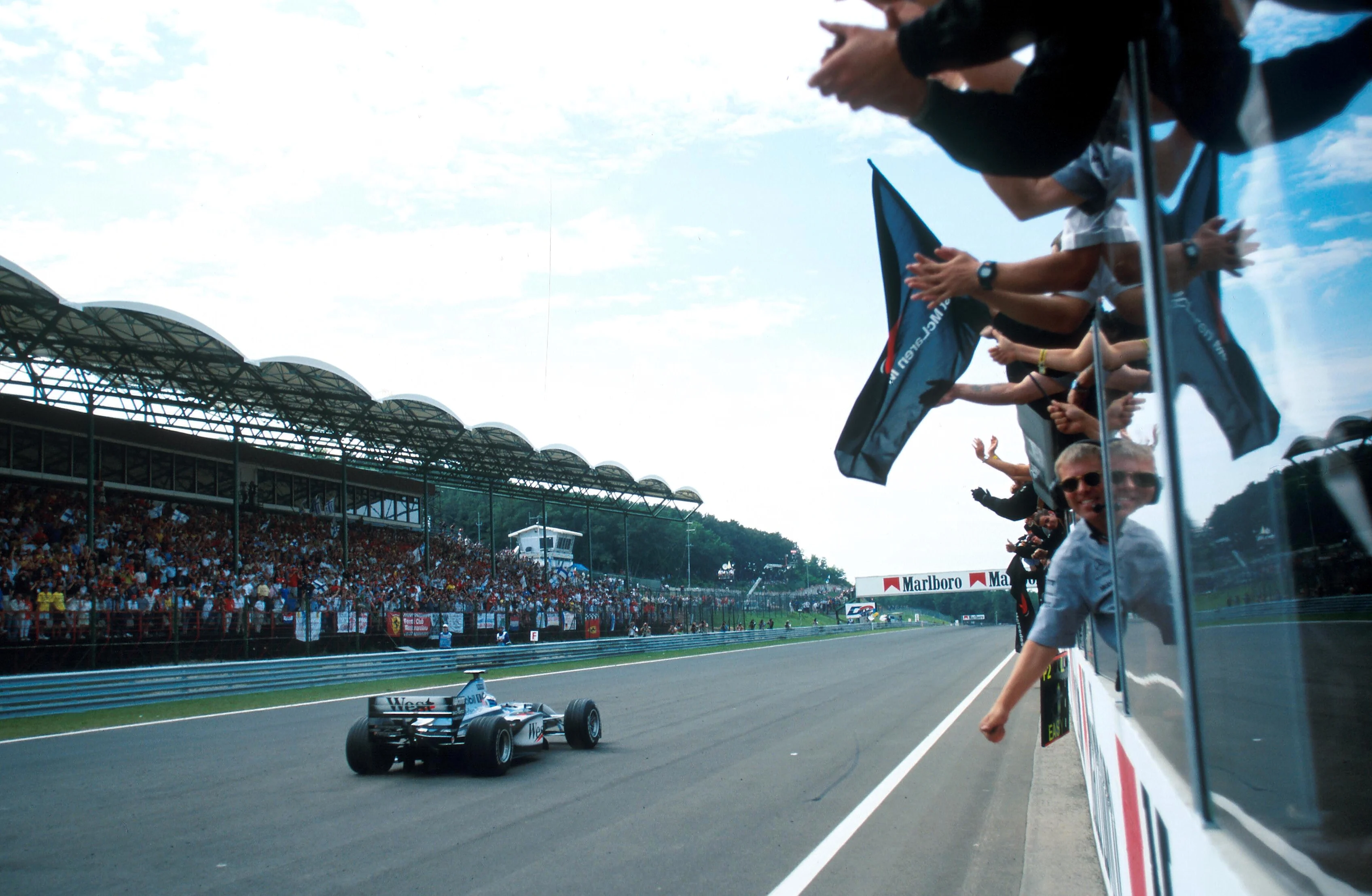 Mika Hakkinen(FIN) Mclaren  MP4-14 wins  Hungarian GP, Hungaroring, 15 August 1999