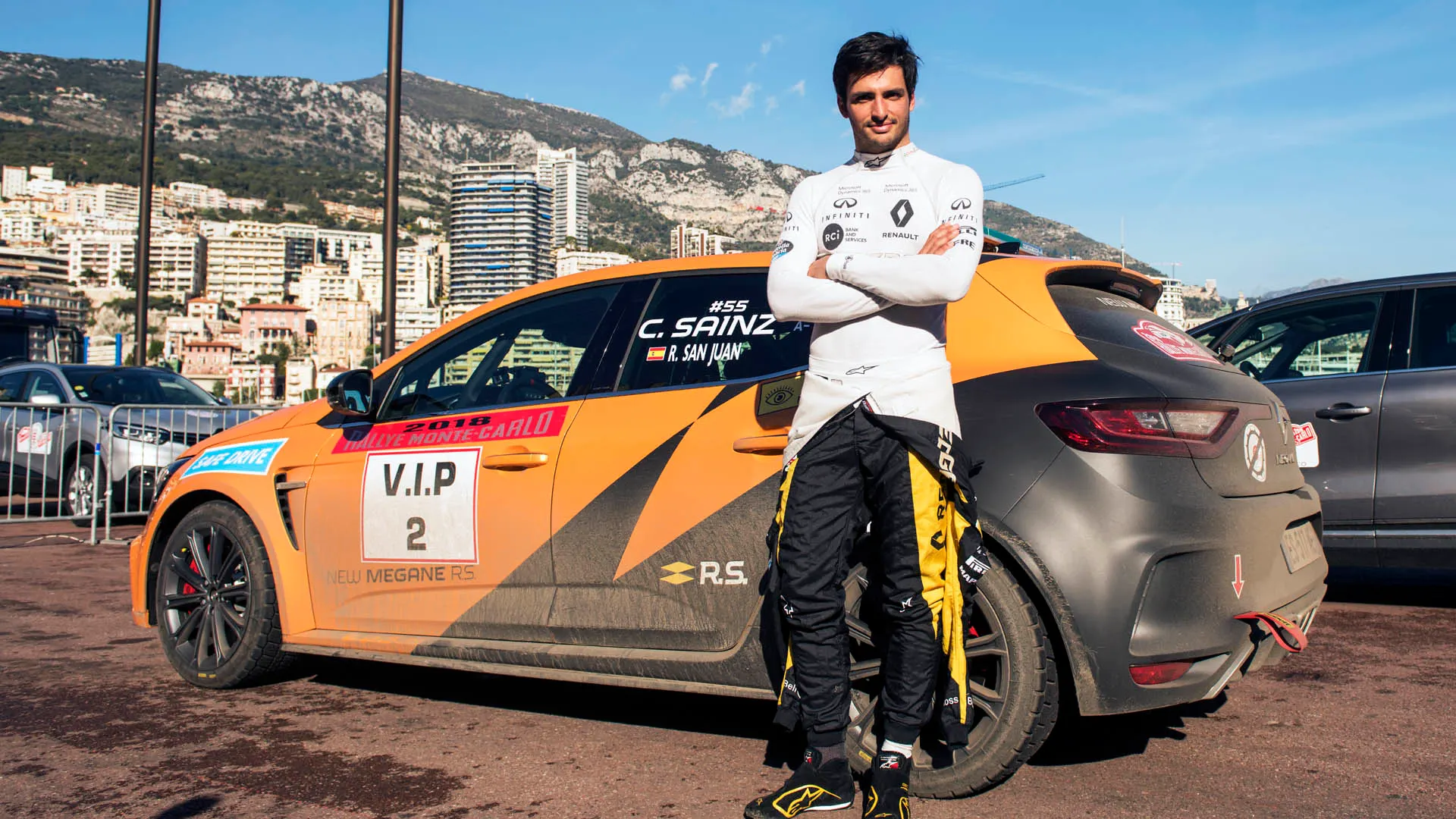 Carlos Sainz jr.(ESP) seen during FIA World Rally Championship 2018 in Monte Carlo, Monaco on