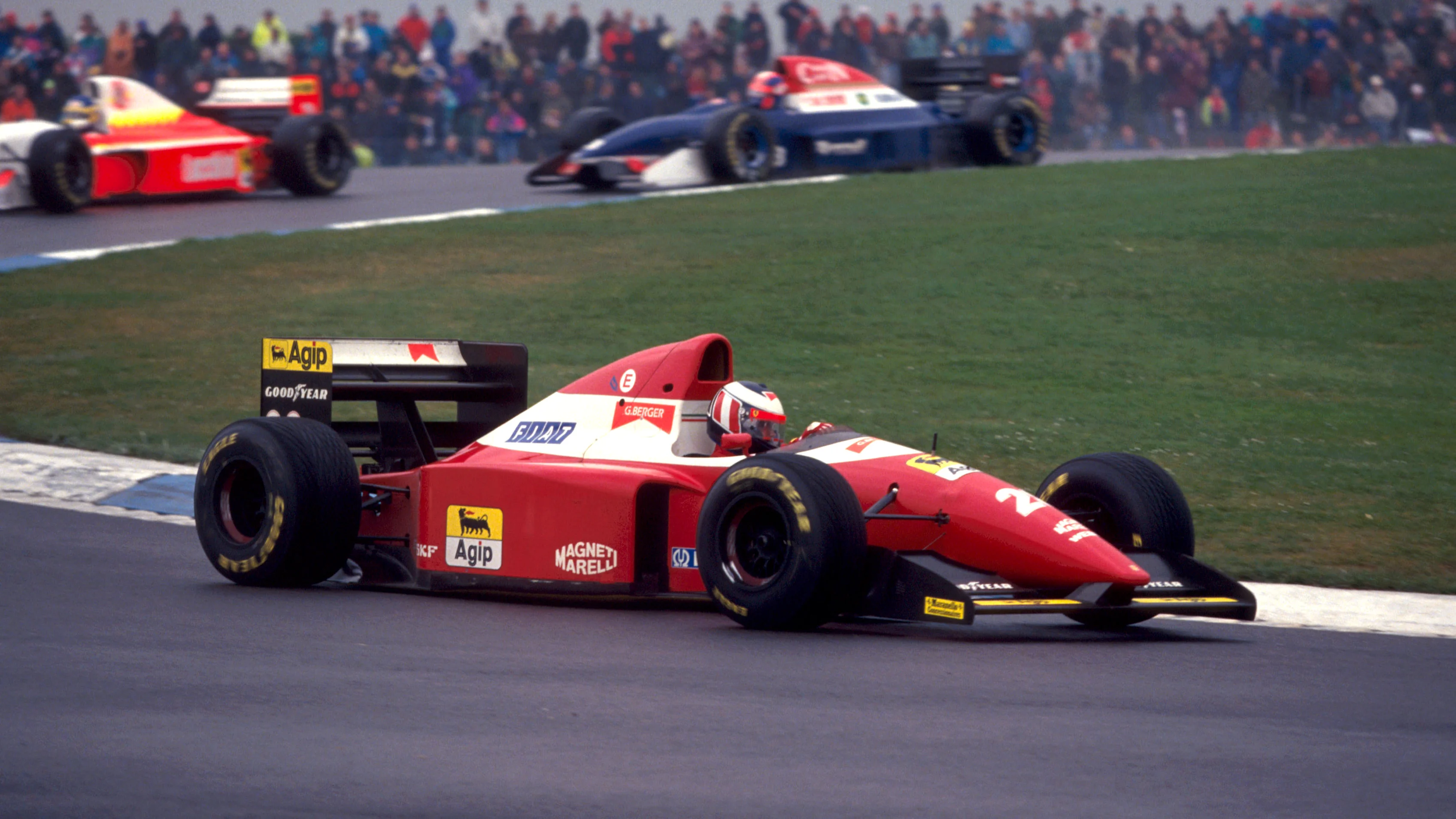 Gerhard Berger (AUT) Ferrari European Grand Prix, Rd3, Donington Park, England, 11 April 1993.