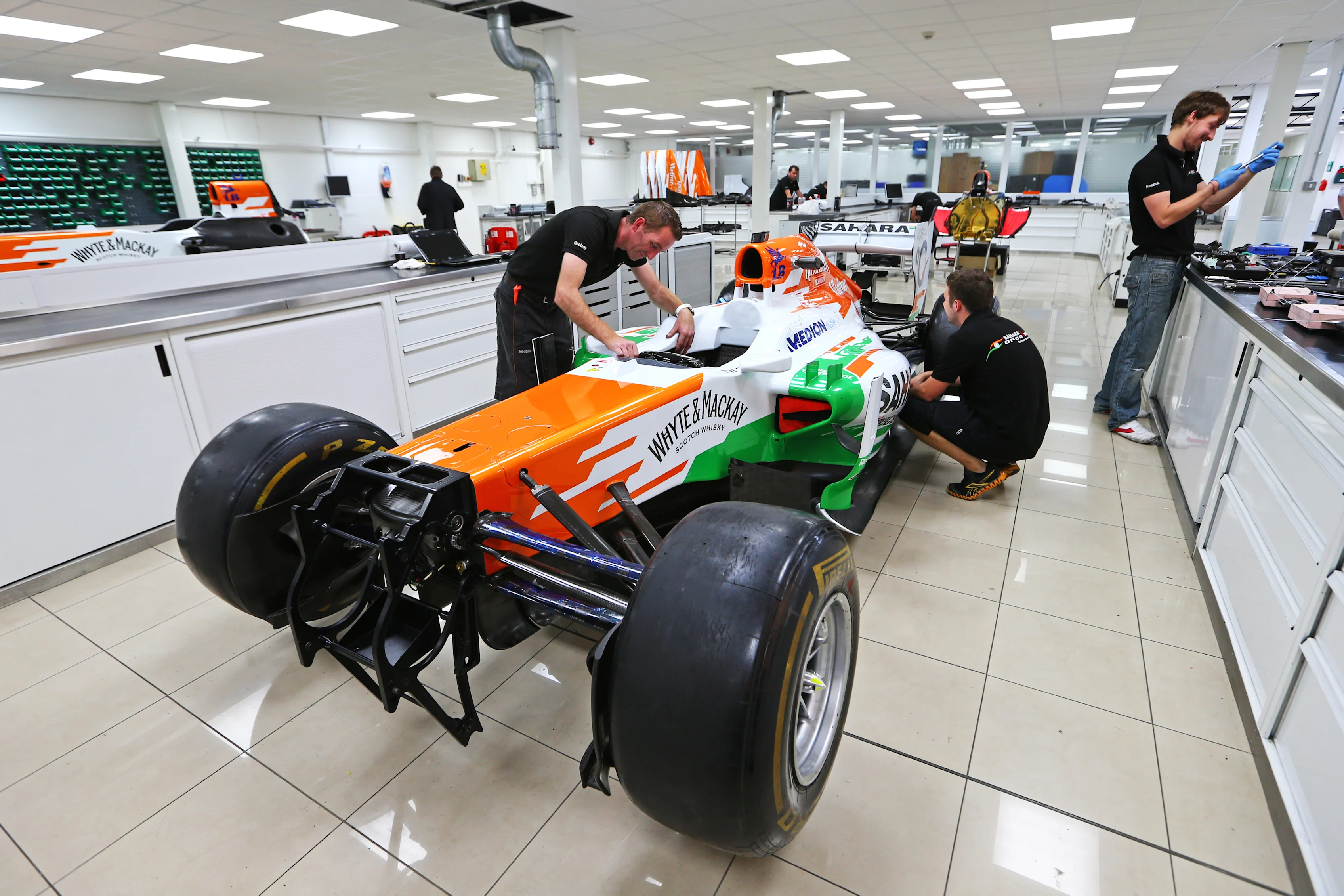 Force India factory, Silverstone, England. © Sahara Force India