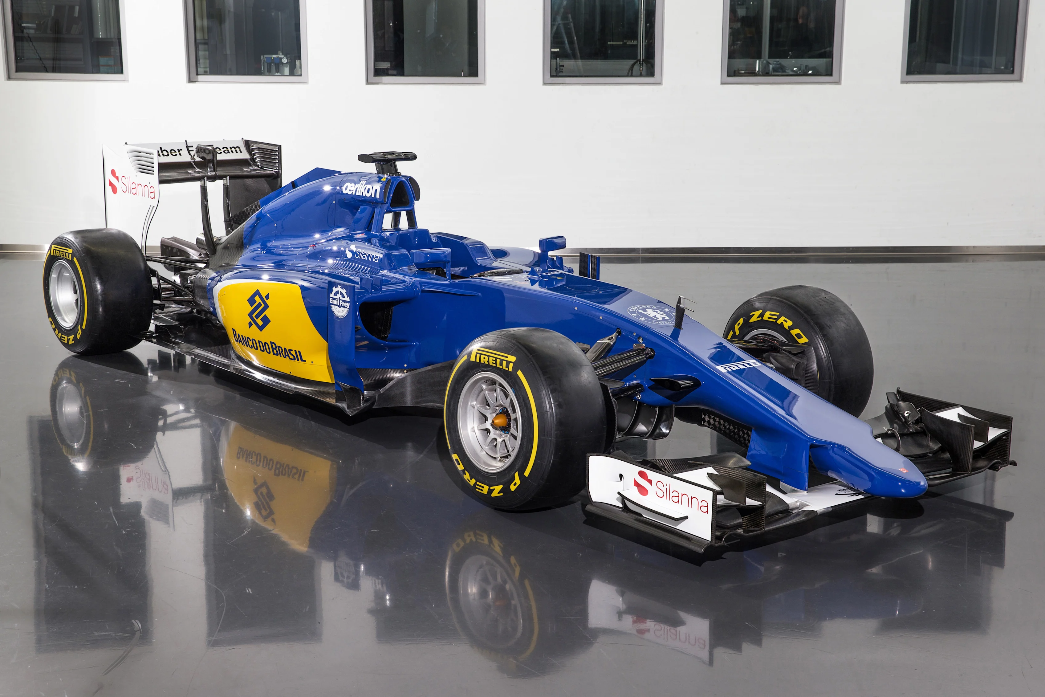 The new Sauber C34 at the Sauber C34 Launch, Sauber Factory, Hinwil, Switzerland, 30 January 2015. ©Sauber

