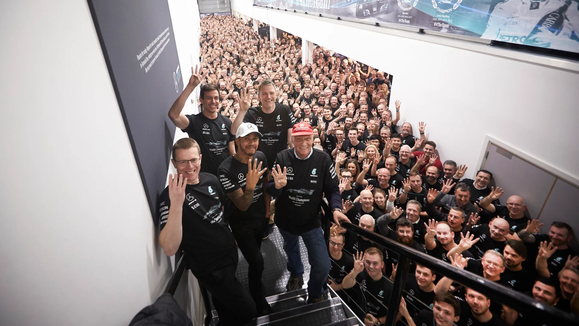 Mercedes' 2017 World Championship Celebrations - Brackley &