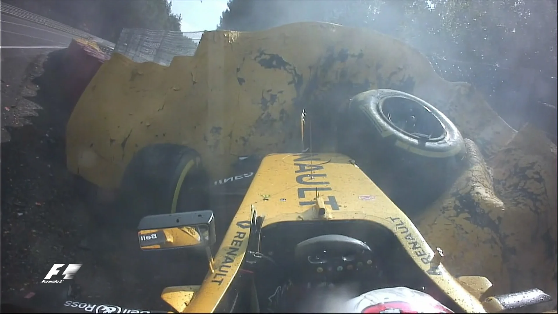 Race: Huge Magnussen crash brings out red flags at Spa