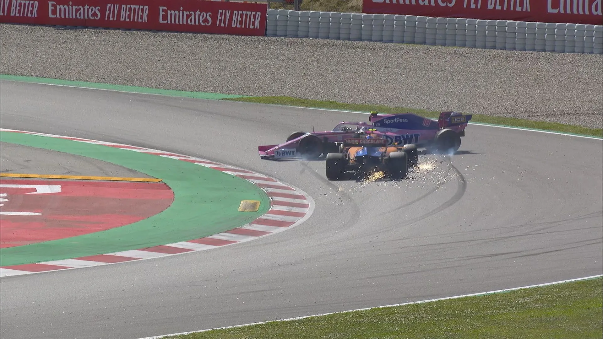 SPANISH GP: Norris-Stroll clash brings out the Safety Car