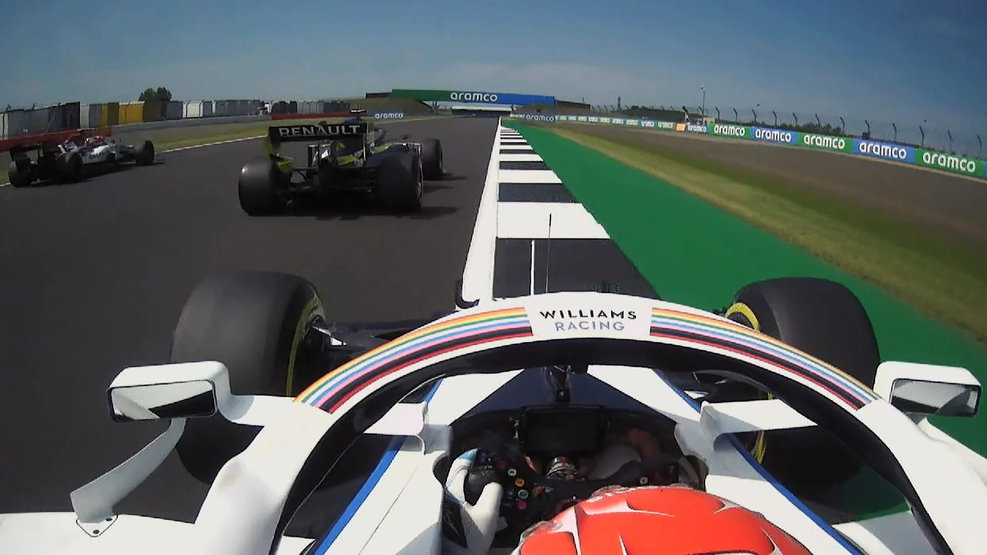 70th Anniversary GP Qualifying: Russell and Ocon almost collide