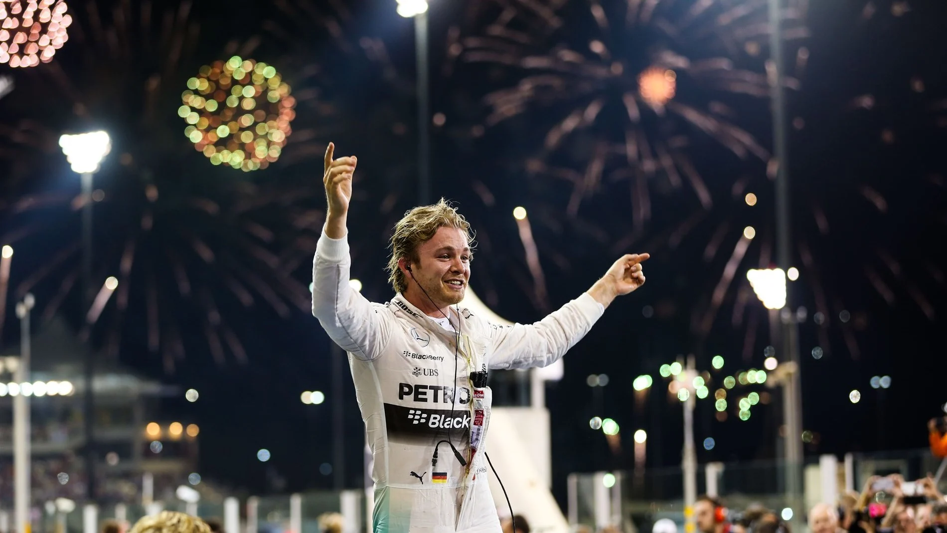 Race winner Nico Rosberg (GER) Mercedes AMG F1 celebrates in parc ferme at Formula One World
