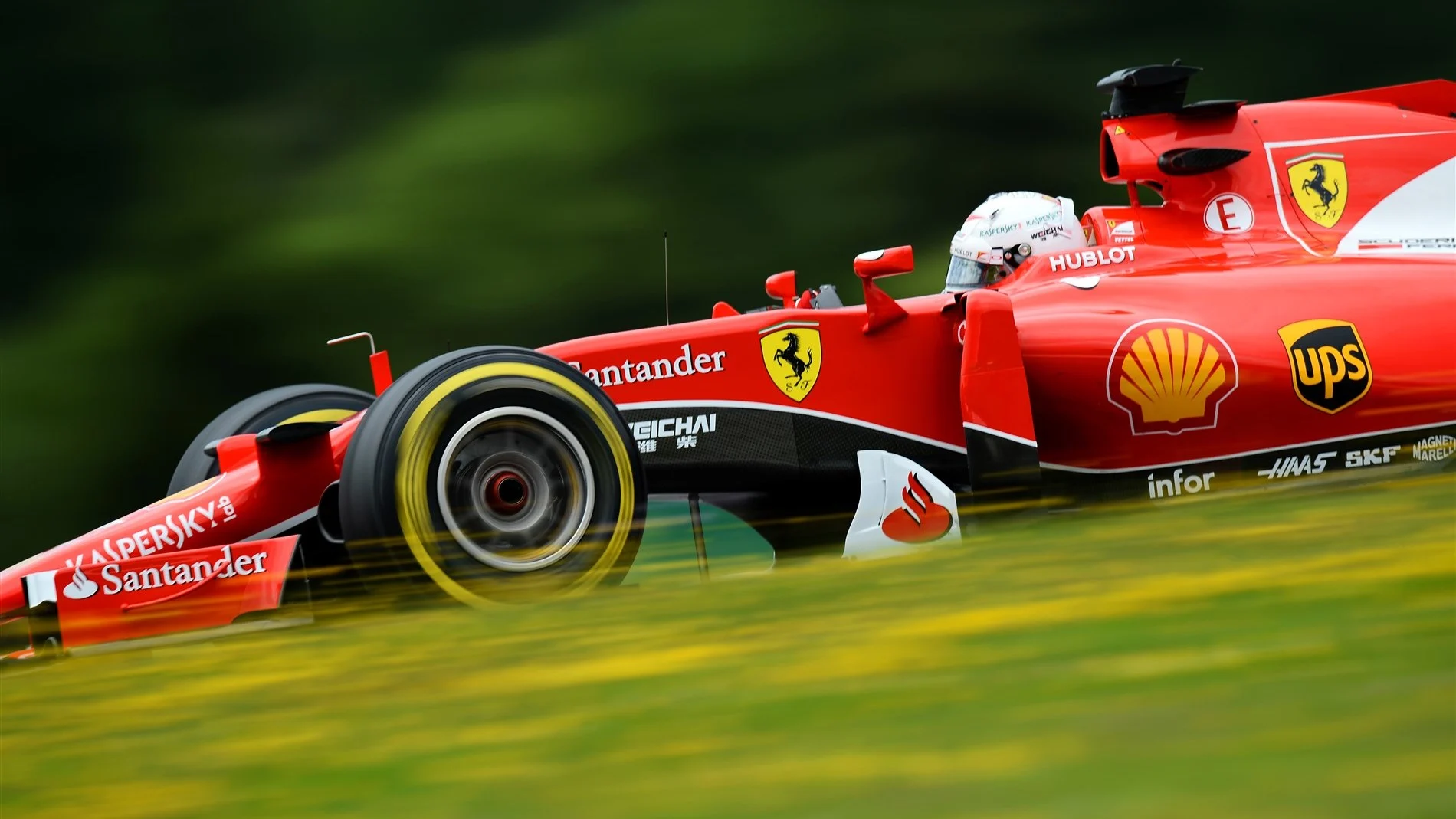 Sebastian Vettel (GER) Ferrari SF15-T at Formula One World Championship, Rd8, Austrian Grand Prix,