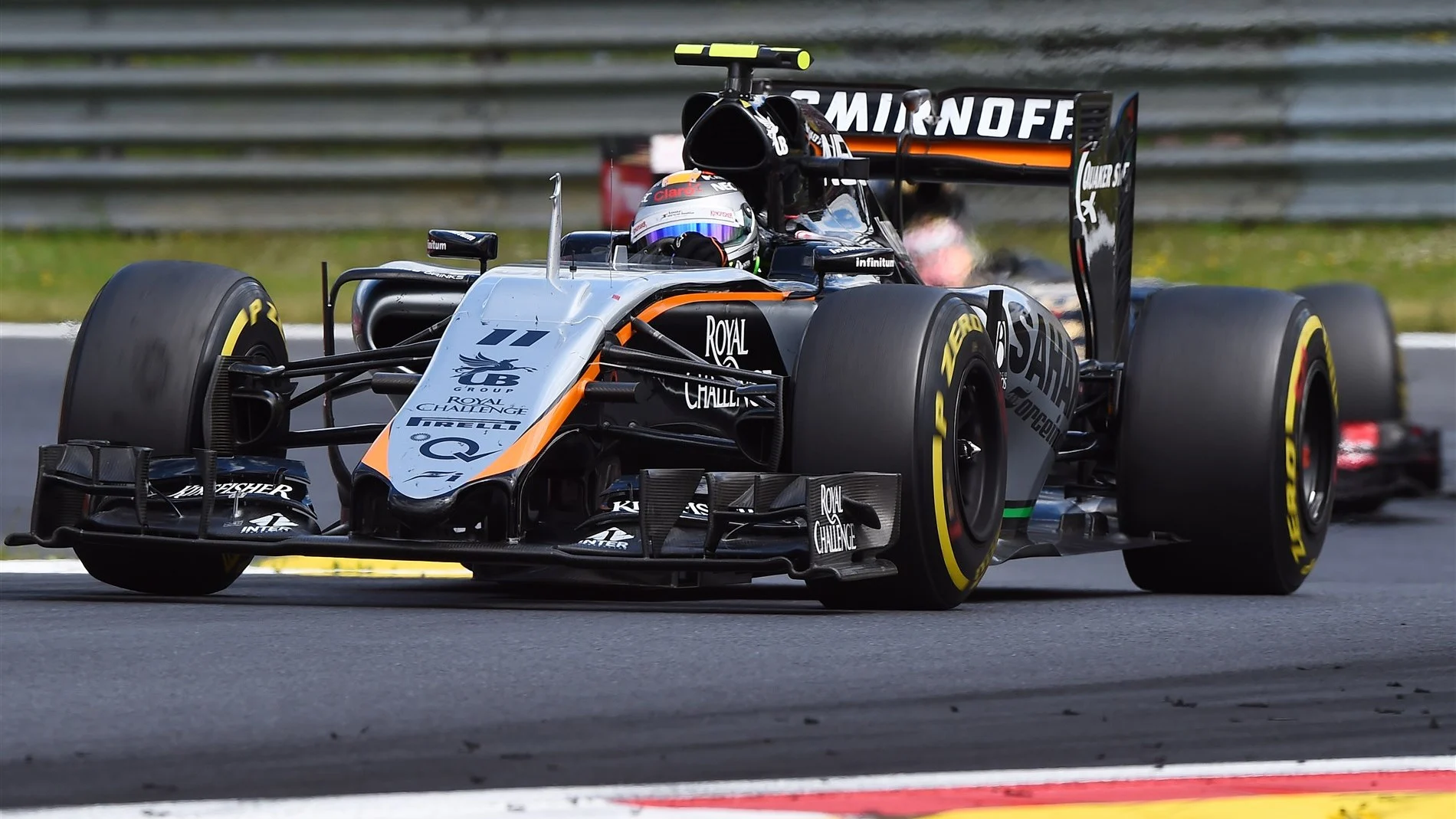 Sergio Perez (MEX) Force India VJM08 at Formula One World Championship, Rd8, Austrian Grand Prix, Race, Spielberg, Austria, Sunday 21 June 2015. © Sutton Motorsport Images