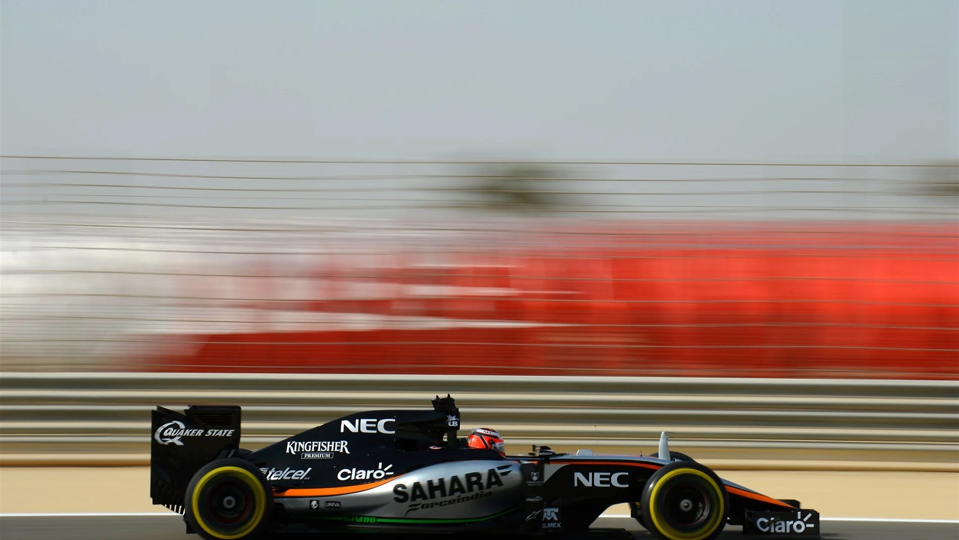 Nico Hulkenberg (GER) Force India VJM08 at Formula One World Championship, Rd4, Bahrain Grand Prix Qualifying, Bahrain International Circuit, Sakhir, Bahrain, Saturday 18  April 2015. © Sutton Motorsport Images