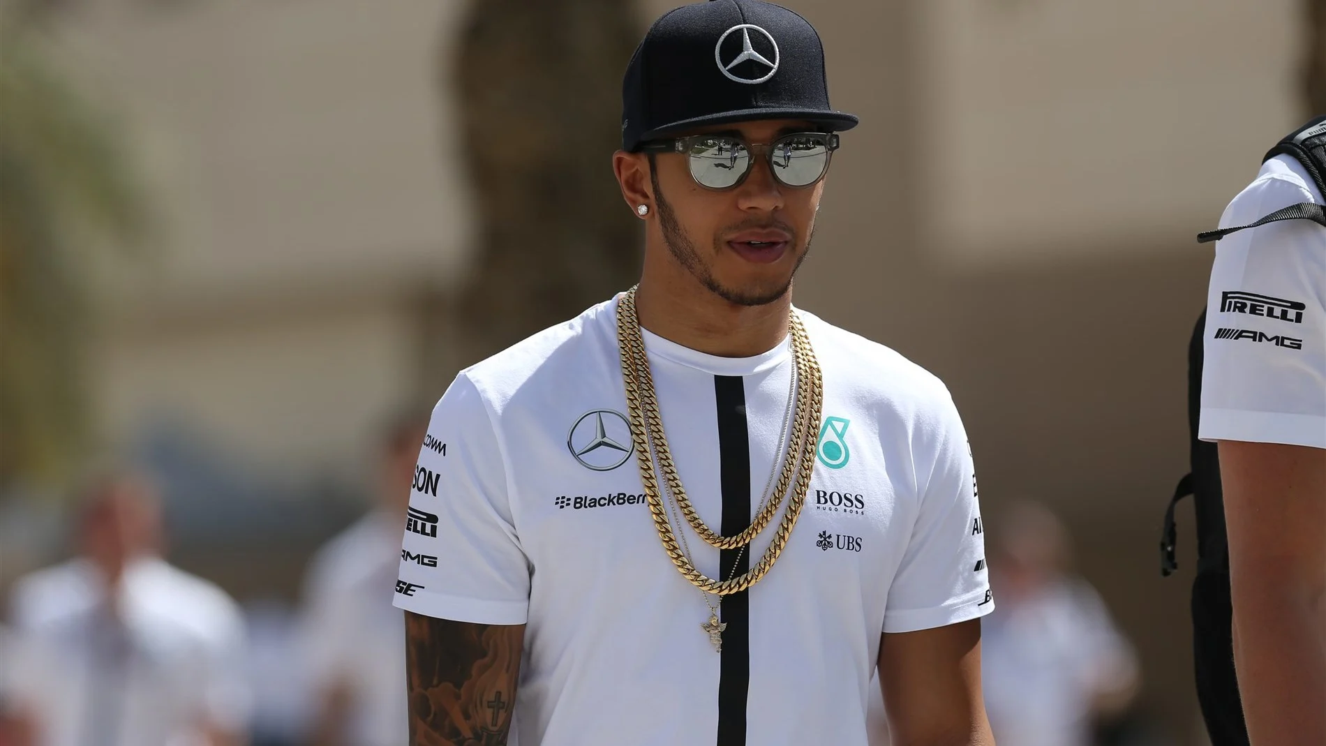 Lewis Hamilton (GBR) Mercedes AMG F1 at Formula One World Championship, Rd4, Bahrain Grand Prix Race, Bahrain International Circuit, Sakhir, Bahrain, Sunday 19  April 2015. © Sutton Motorsport Images