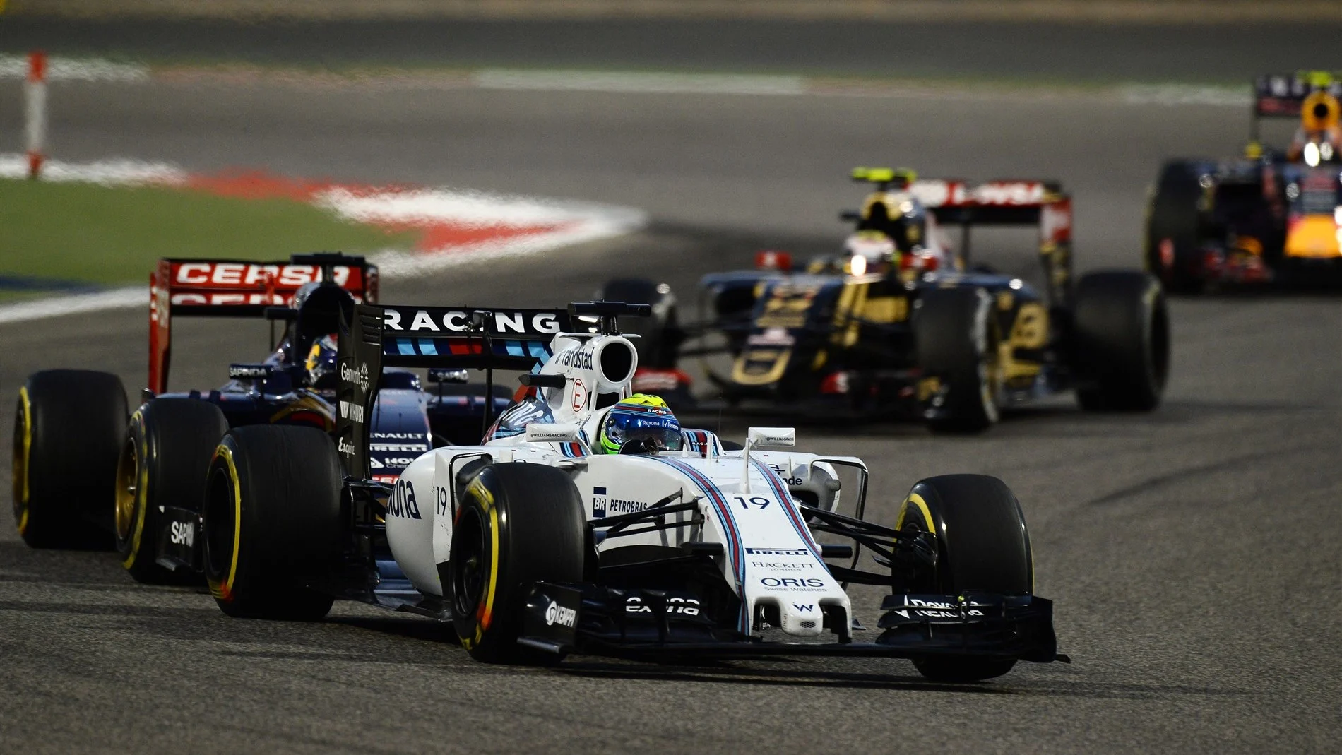 Felipe Massa (BRA) Williams FW37 at Formula One World Championship, Rd4, Bahrain Grand Prix Race, Bahrain International Circuit, Sakhir, Bahrain, Sunday 19  April 2015. © Sutton Motorsport Images