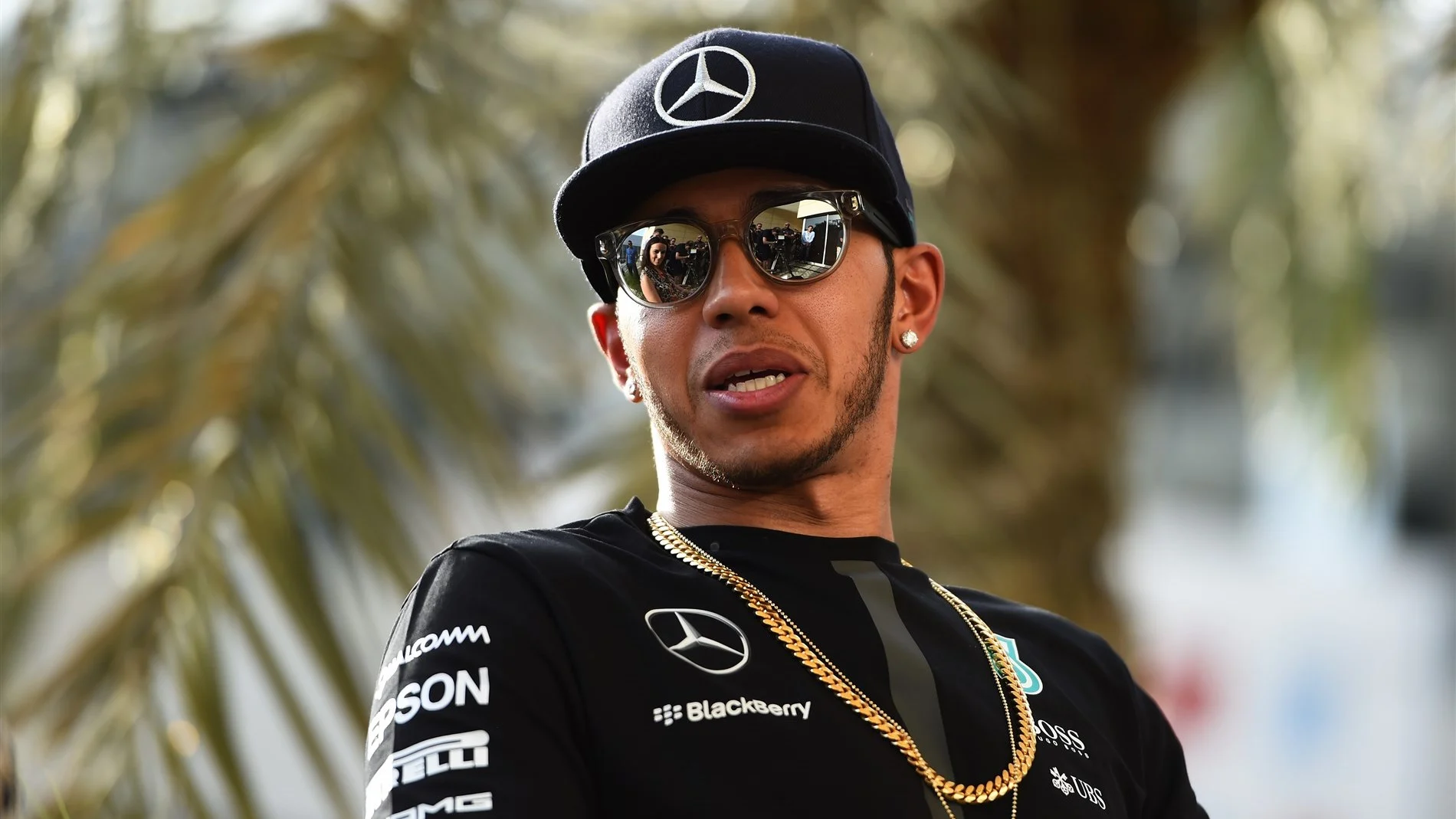 Lewis Hamilton (GBR) Mercedes AMG F1 at Formula One World Championship, Rd4, Bahrain Grand Prix Preparations, Bahrain International Circuit, Sakhir, Bahrain, Thursday 16  April 2015. © Sutton Motorsport Images